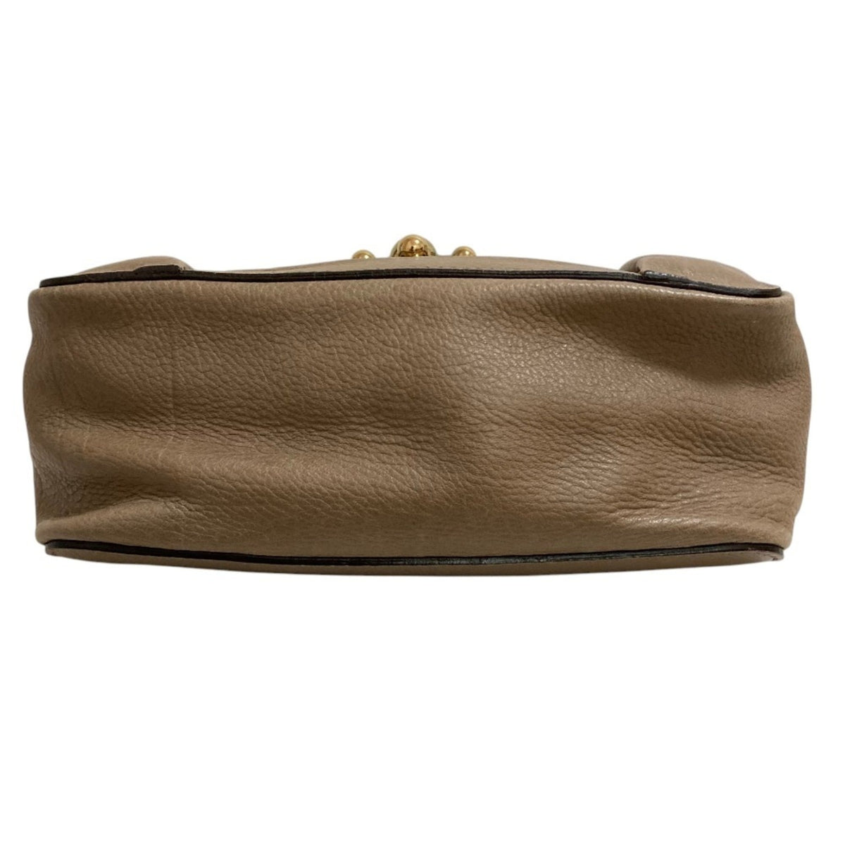 Chloé Grayish Leather Shoulder Bag (Pre-Owned)