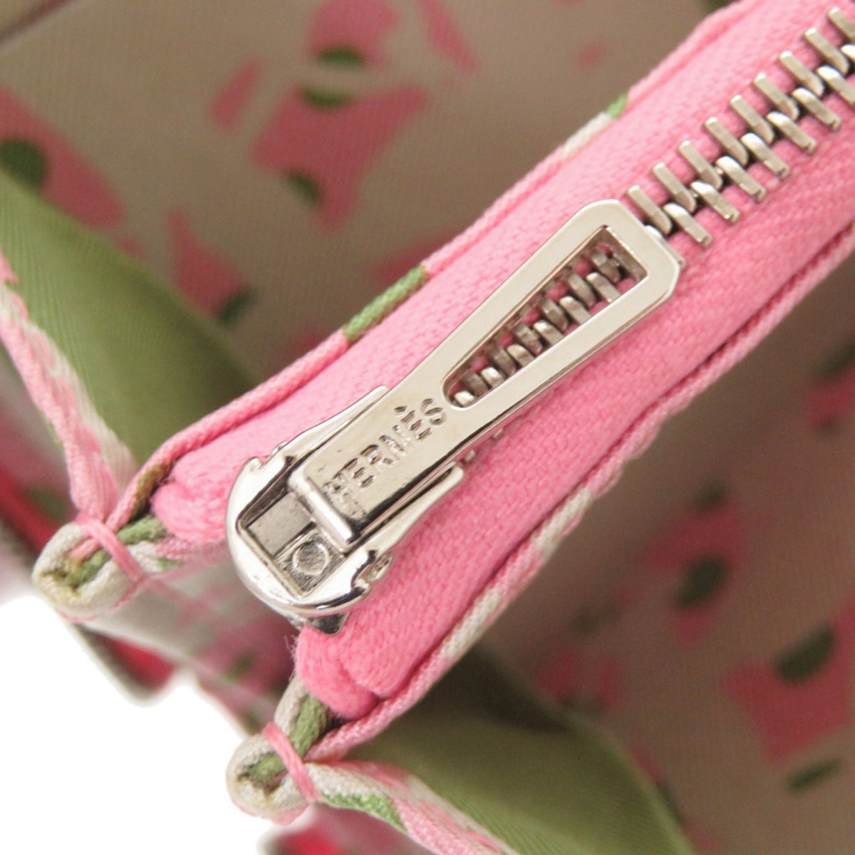 Hermes Rose Confetti Epsom Leather Silk Coin Purse/Coin Case (Pre-Owned)
