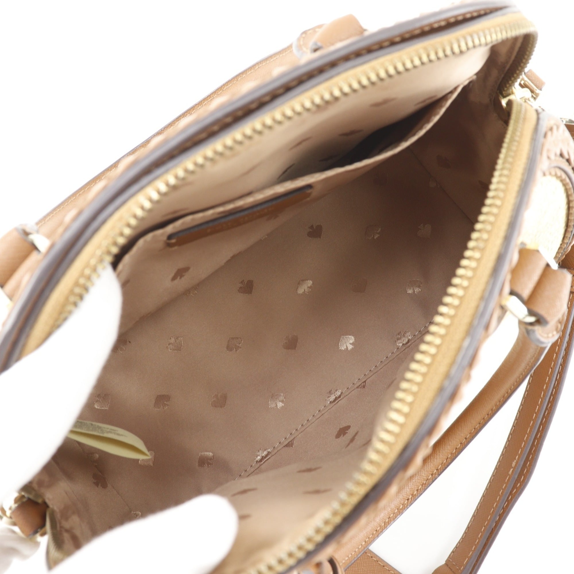 Kate Spade Brown Straw Leather Handbag (Pre-Owned)