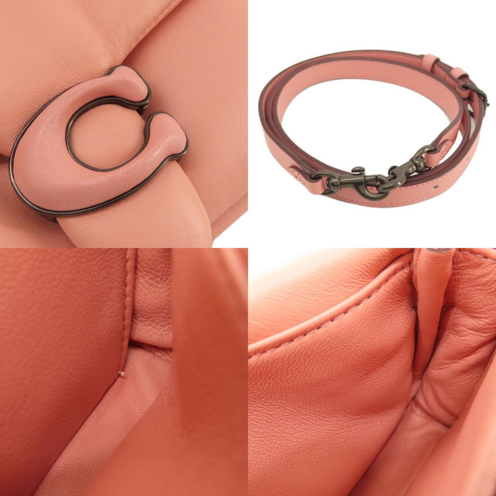 Coach Pink Leather Handbag (Pre-Owned)