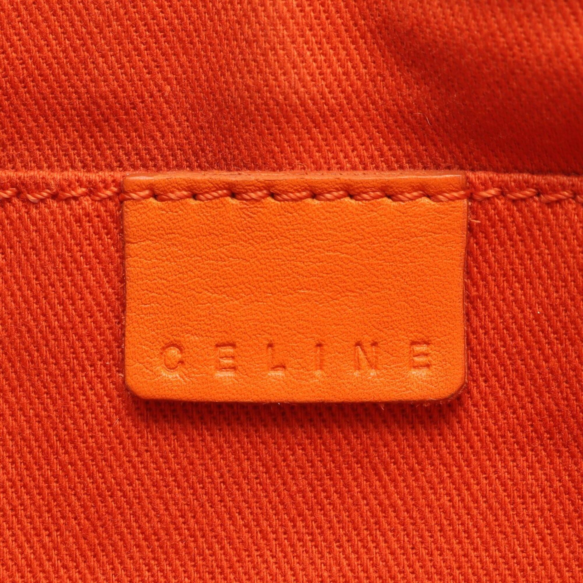 Celine Orange Leather Handbag (Pre-Owned)