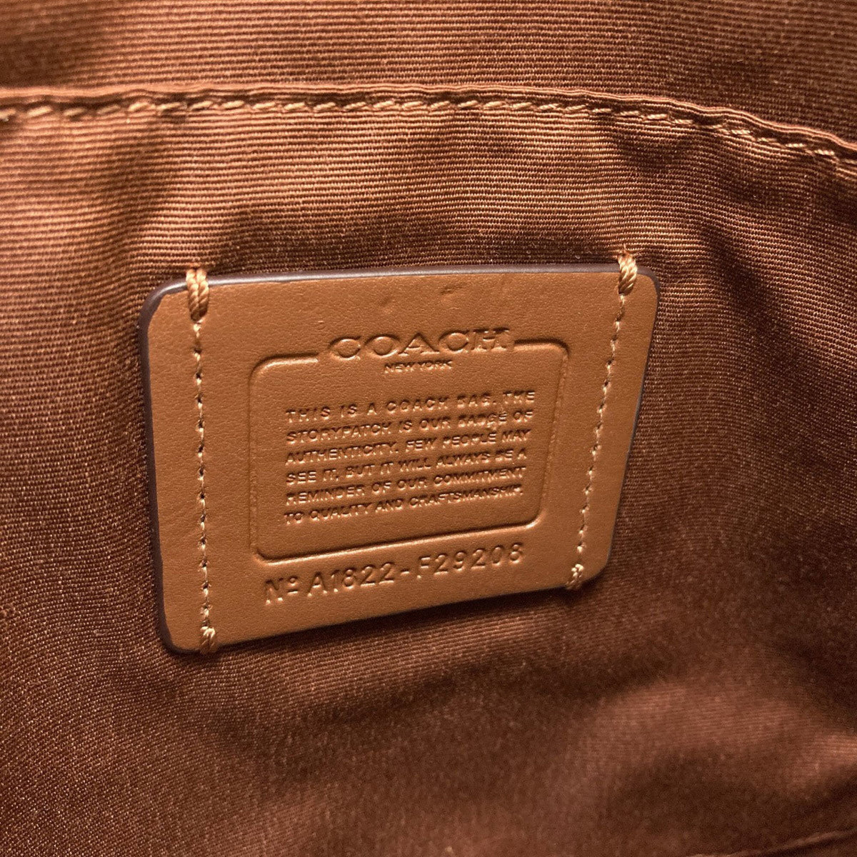 Coach Brown Pvc Tote Bag (Pre-Owned)