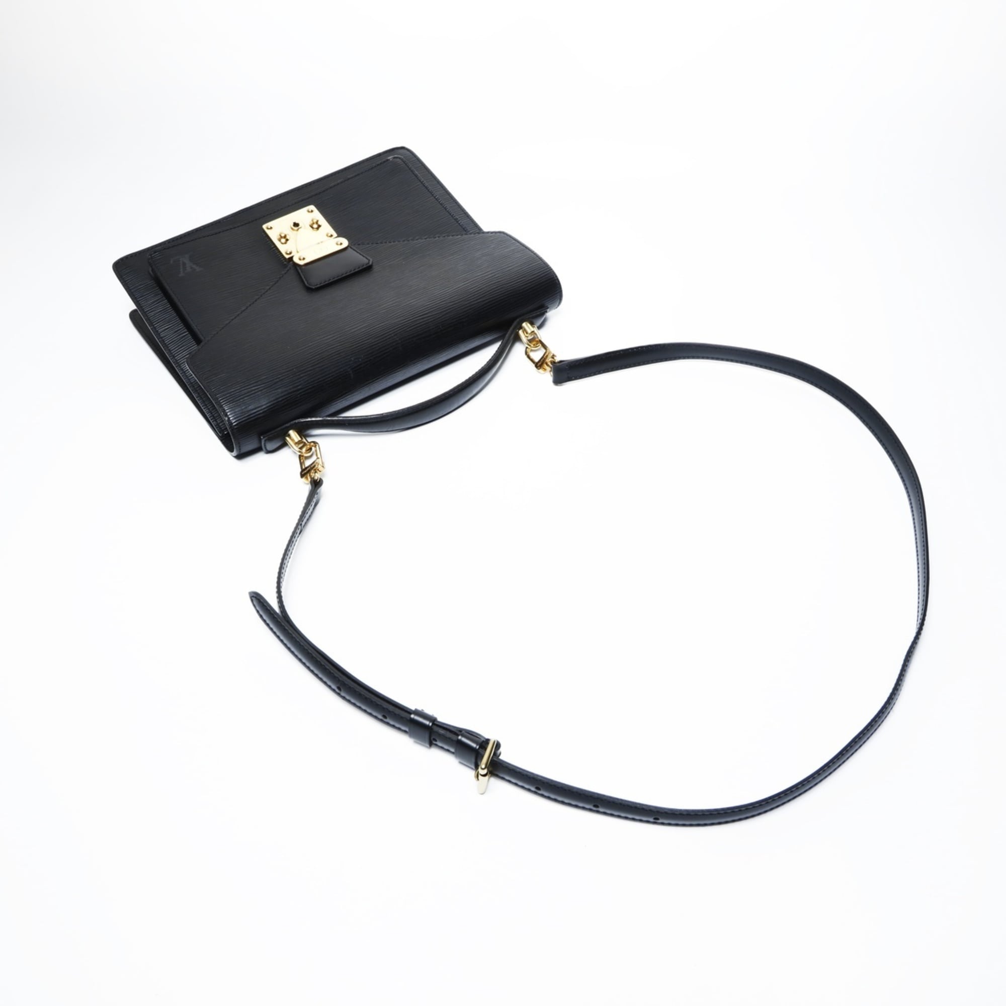 Louis Vuitton Epi Black Epi Leather Handbag (Pre-Owned)