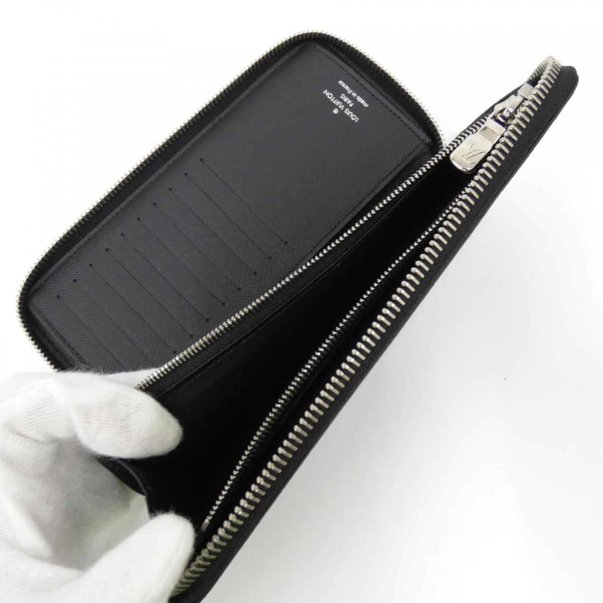 Louis Vuitton Dark Gray Graphite Coated Canvas Long Wallet (Bi-Fold) (Pre-Owned)