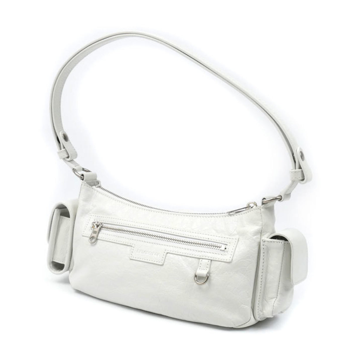 Balenciaga White Leather Shoulder Bag (Pre-Owned)
