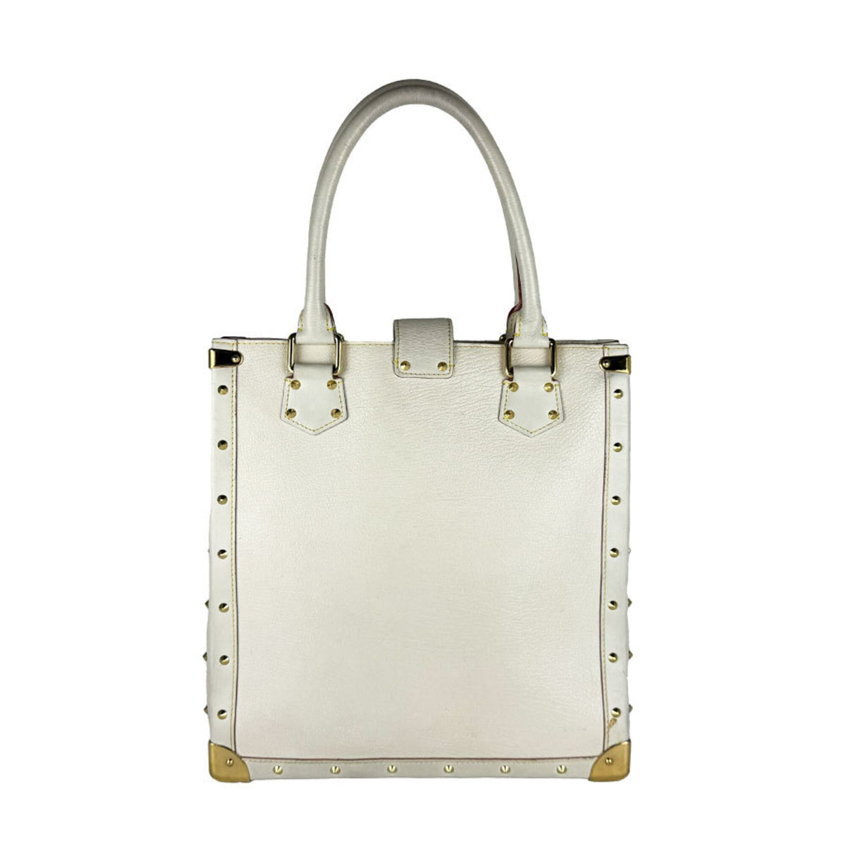 Louis Vuitton Blanc Leather Handbag (Pre-Owned)