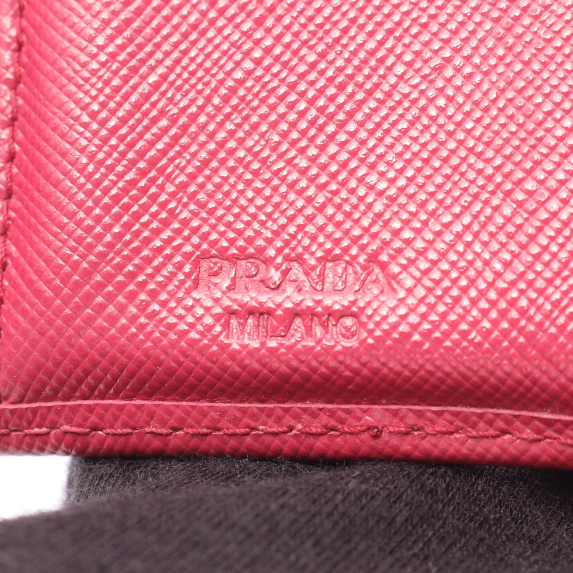 Prada Pink Leather Wallet (Tri-Fold) (Pre-Owned)
