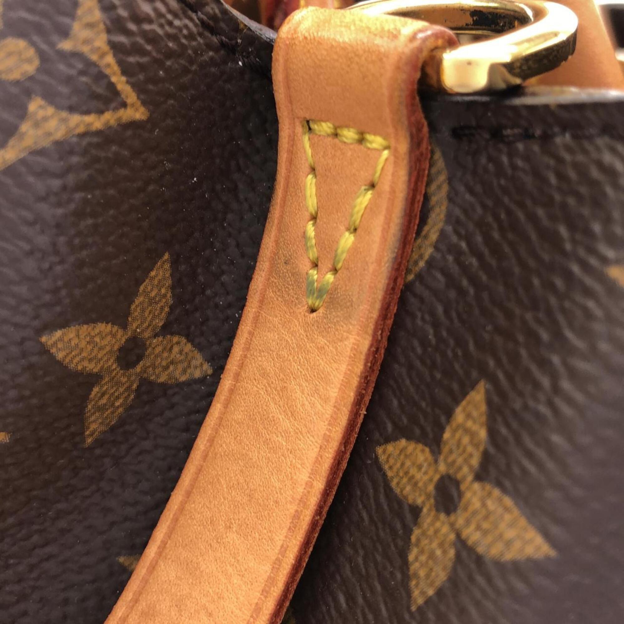 Louis Vuitton Marron Coated Canvas Handbag (Pre-Owned)