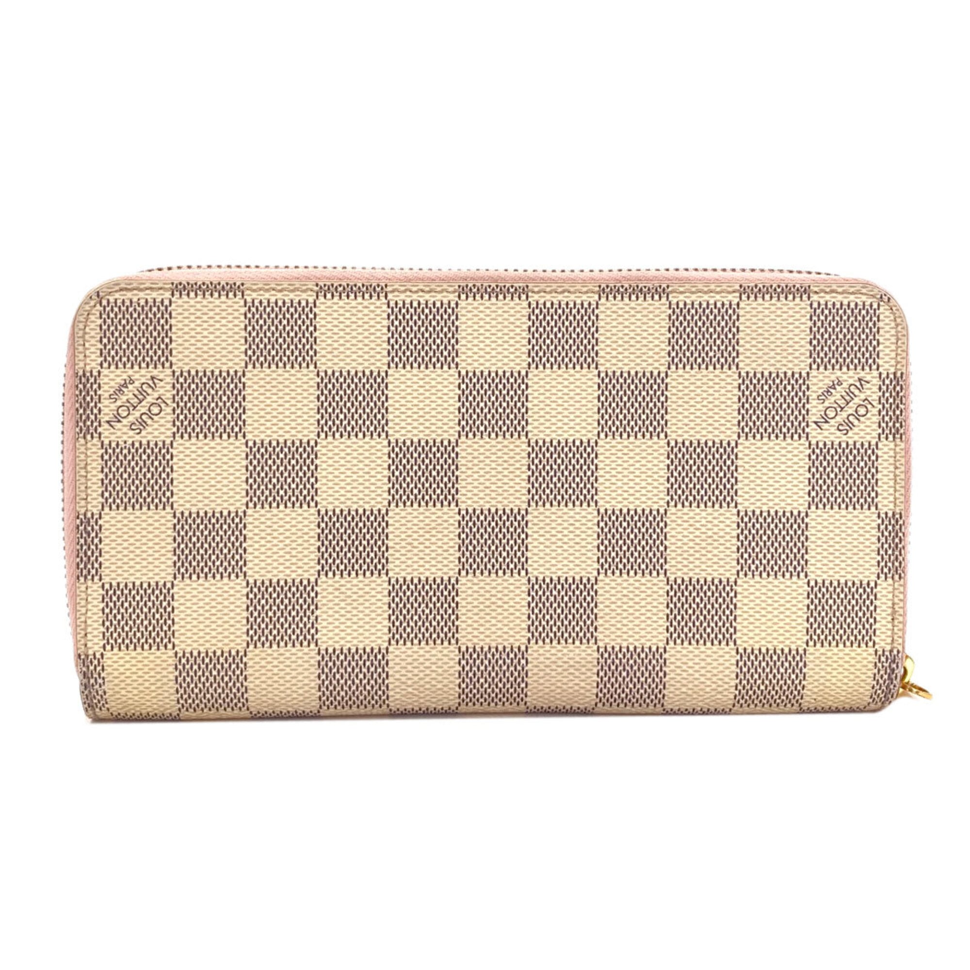Louis Vuitton Damier Azur Rose Ballerine Damier Canvas Long Wallet (Bi-Fold) (Pre-Owned)