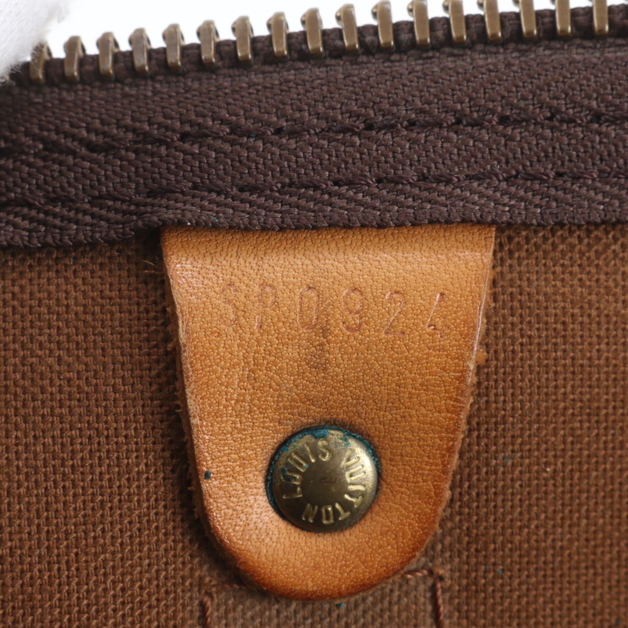 Louis Vuitton Brown Leather Coated Canvas Boston Bag Tote Bag (Pre-Owned)