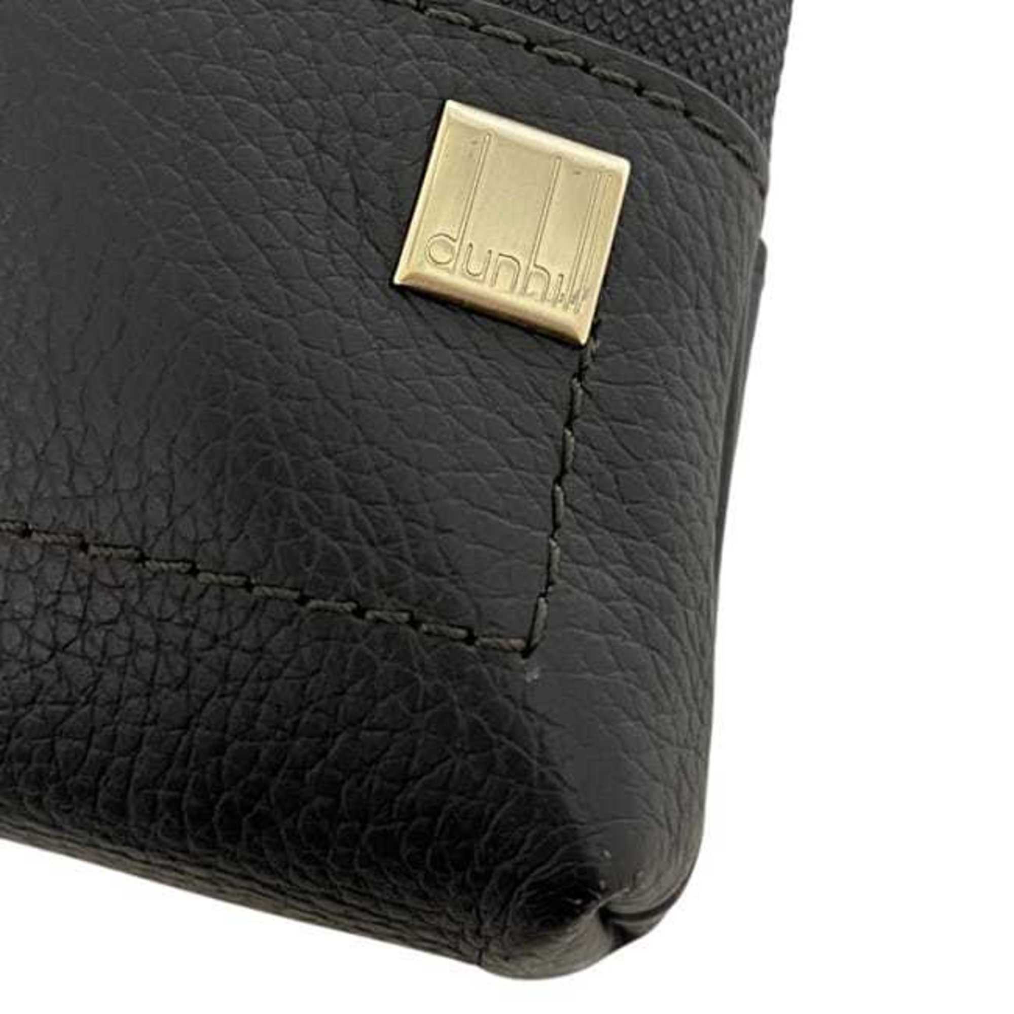 Dunhill Brown Pvc Leather Shoulder Bag (Pre-Owned)