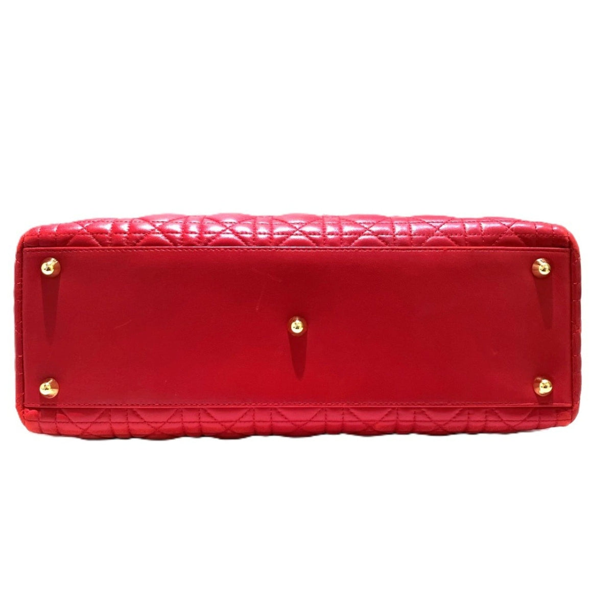 Christian Dior Red Color Leather Handbag (Pre-Owned)