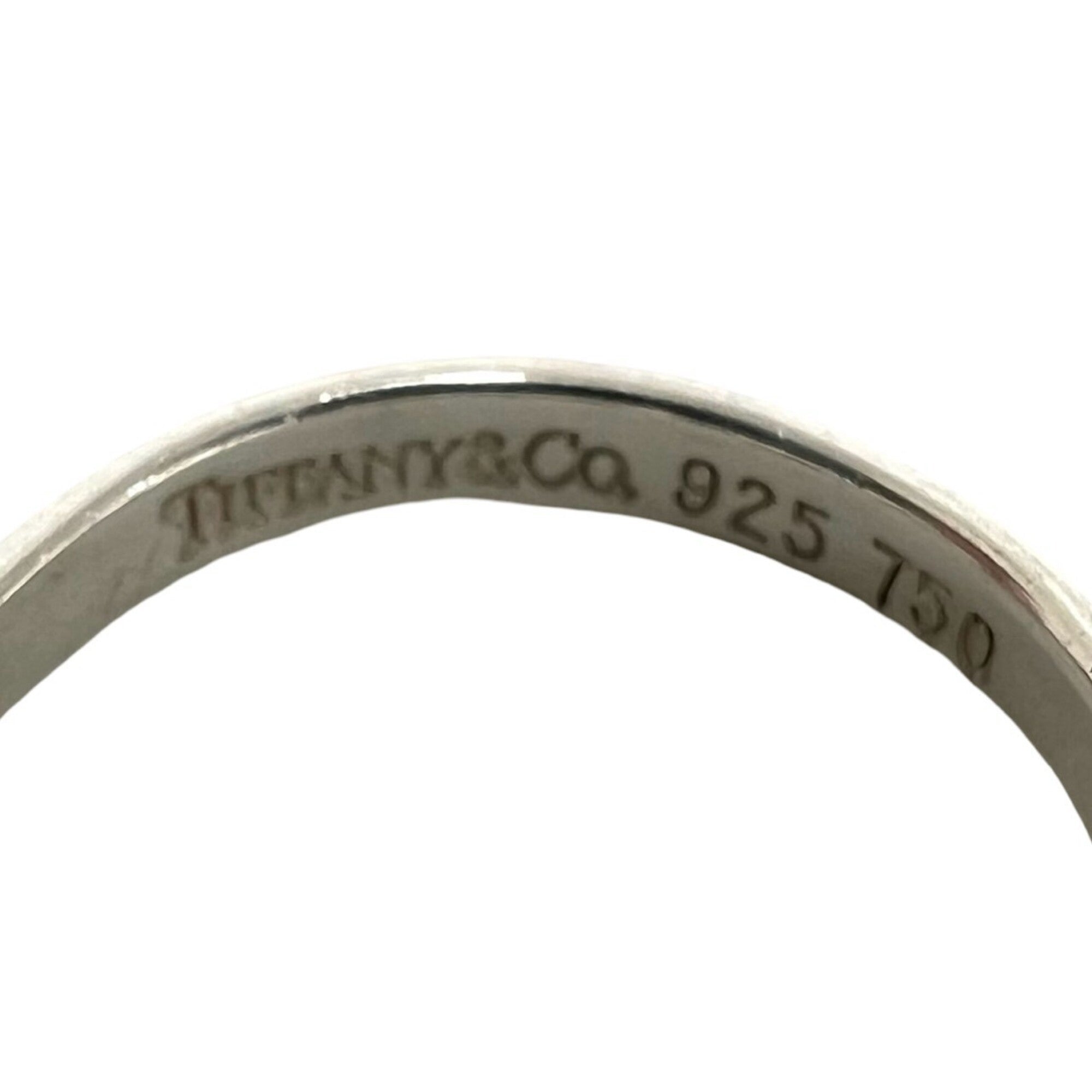 Tiffany Silver Yellow Gold (18K) Silver 925 Band Ring (Pre-Owned)