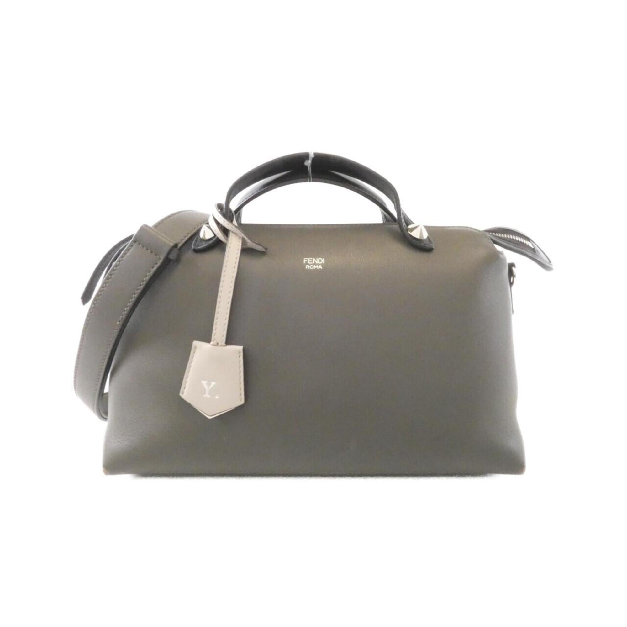 Fendi Gray Multi-Color Leather Handbag (Pre-Owned)