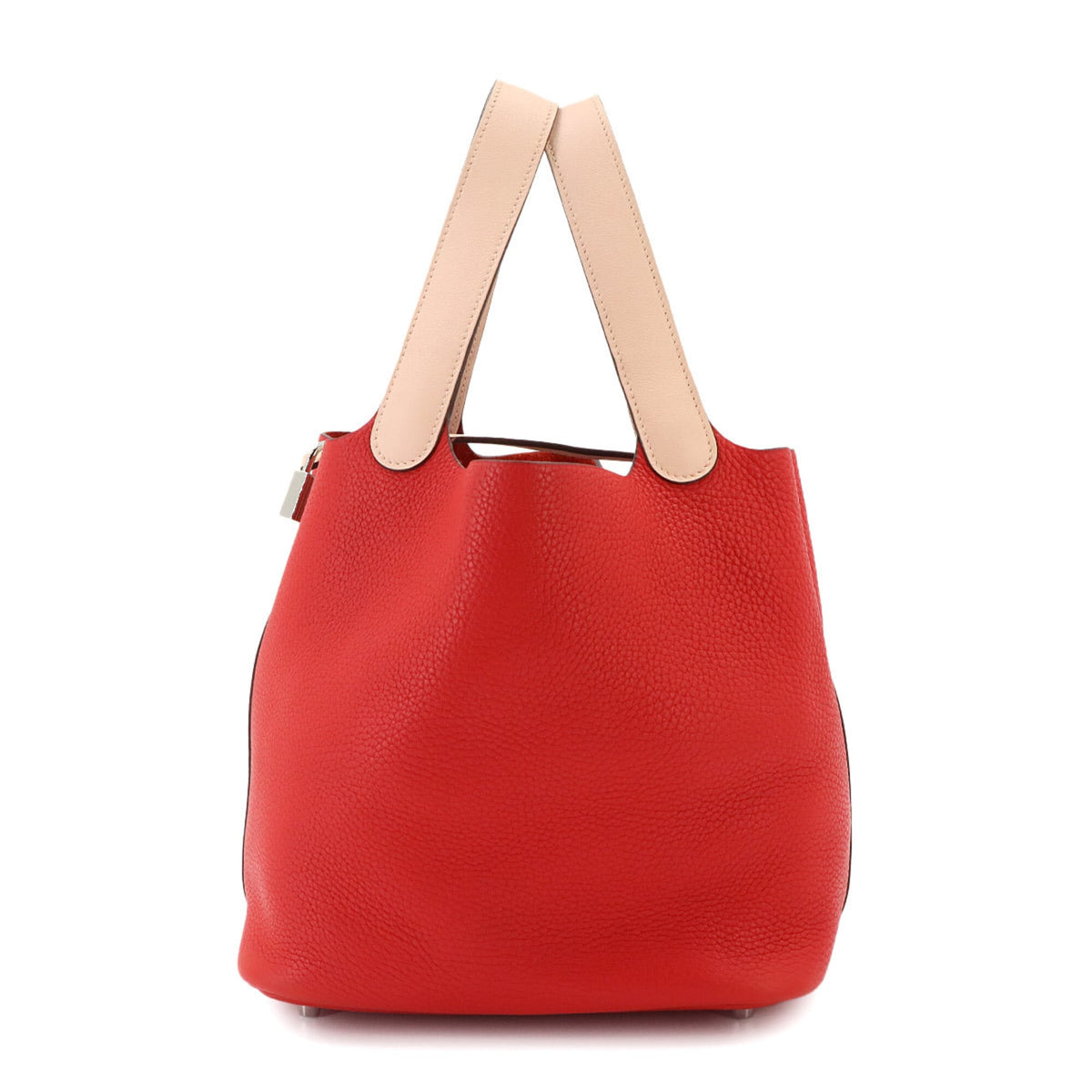 Hermes Bicolor Taurillon Clemence Leather Swift Leather Handbag (Pre-Owned)