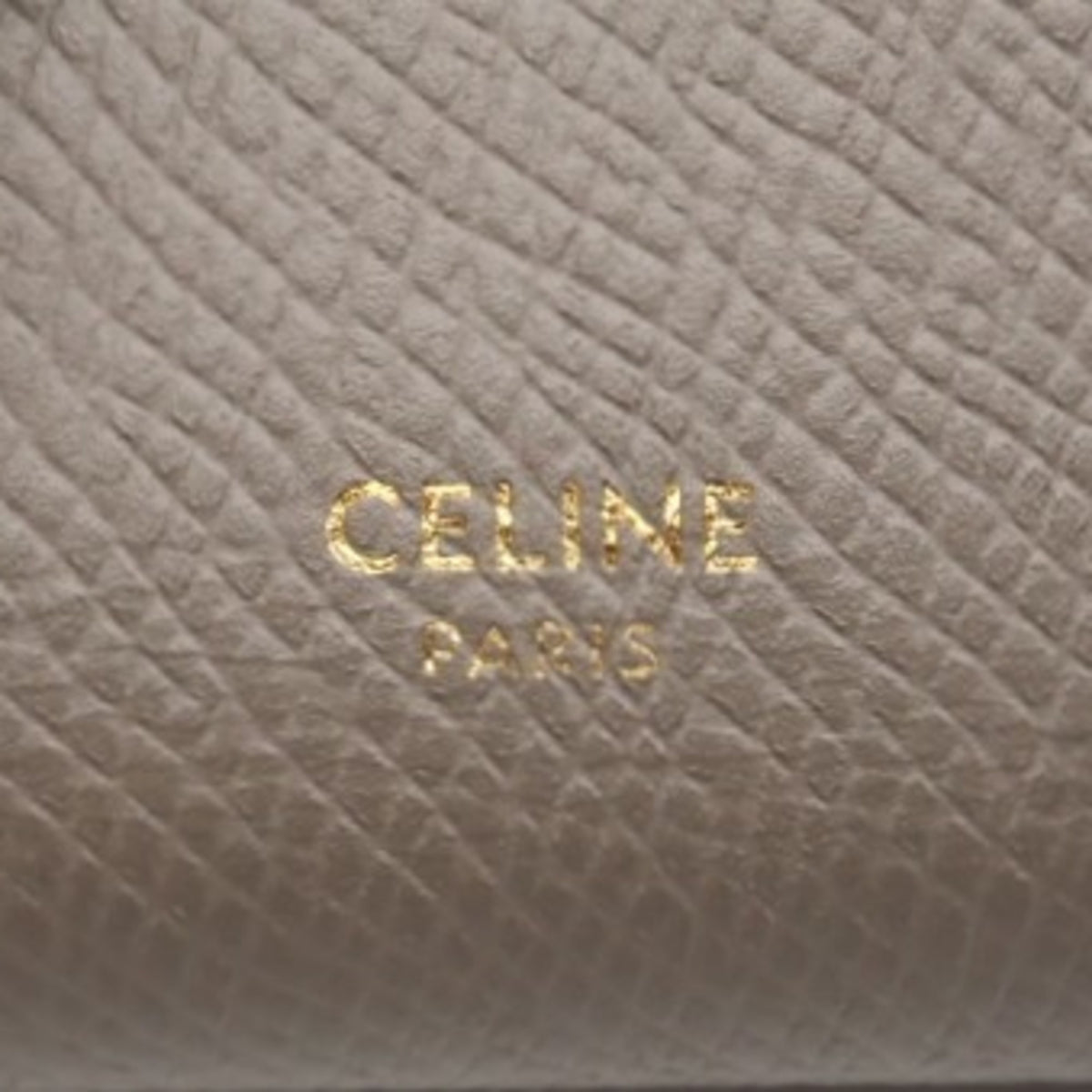 Celine Beige Blue Leather Wallet (Bi-Fold) (Pre-Owned)