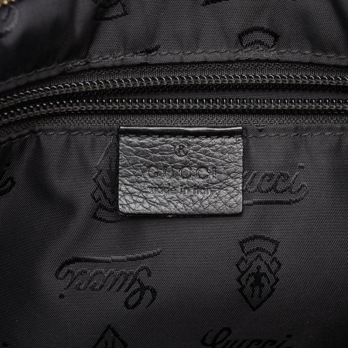 Gucci Black Leather Handbag Shoulder Bag (Pre-Owned)