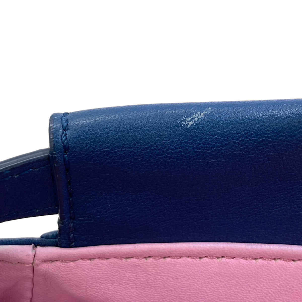 Fendi Blue Purple Leather Handbag (Pre-Owned)