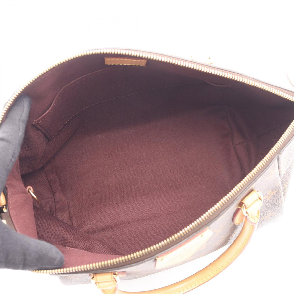 Louis Vuitton Monogram Brown Coated Canvas Leather Handbag (Pre-Owned)