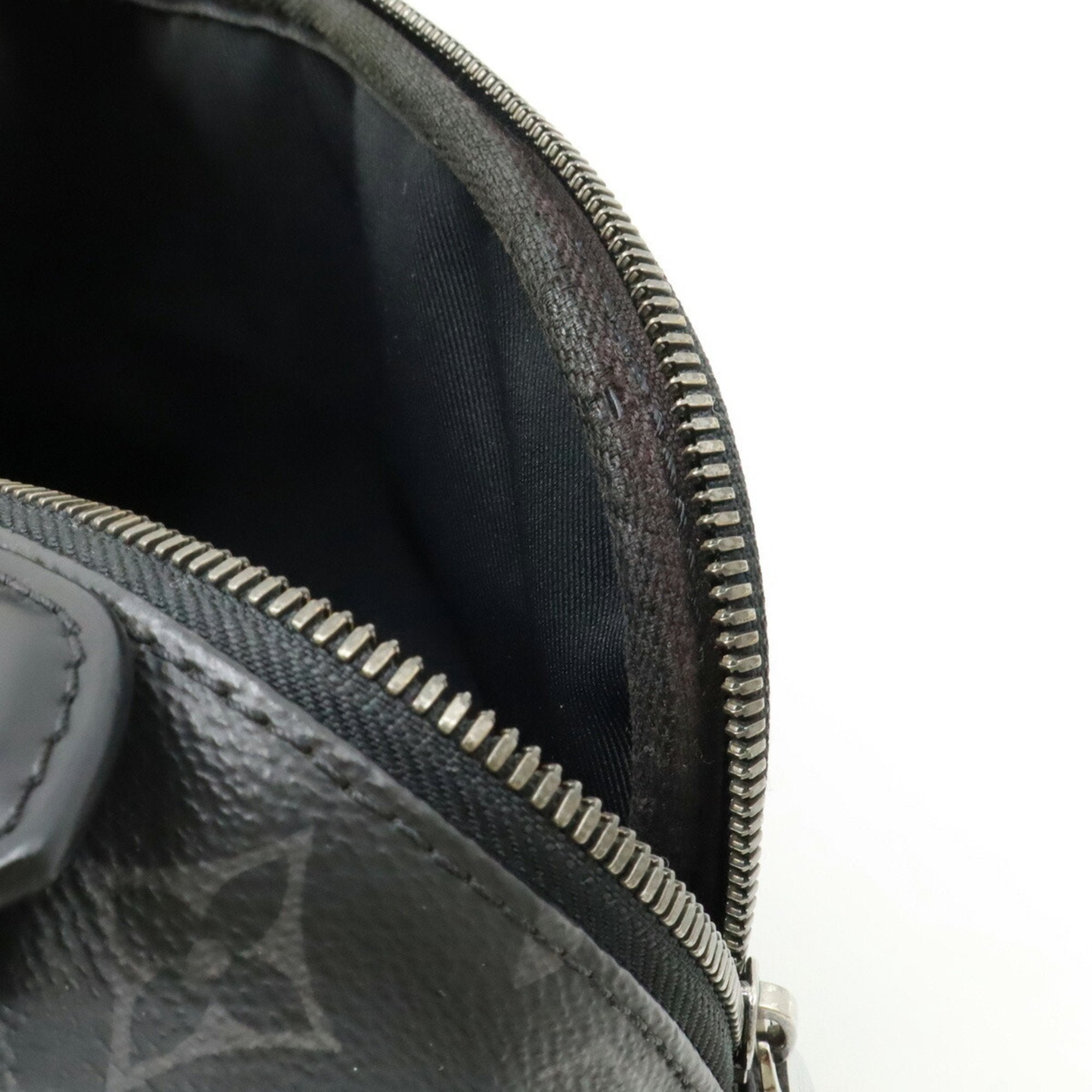 Louis Vuitton Black Gray Monogram Eclipse Leather Clutch Bag Fanny Pack (Pre-Owned)