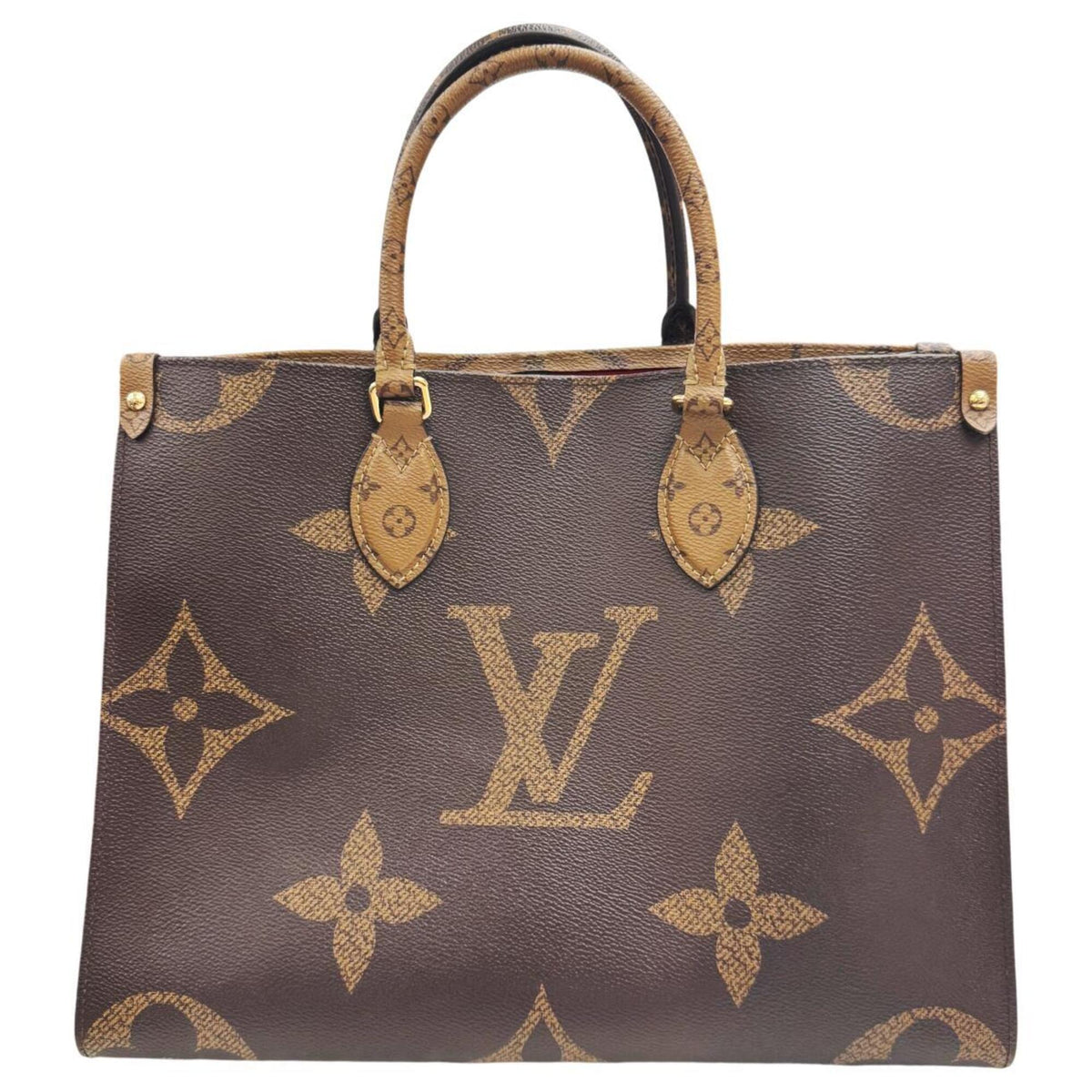 Louis Vuitton Brown Monogram Handbag Tote Bag (Pre-Owned)