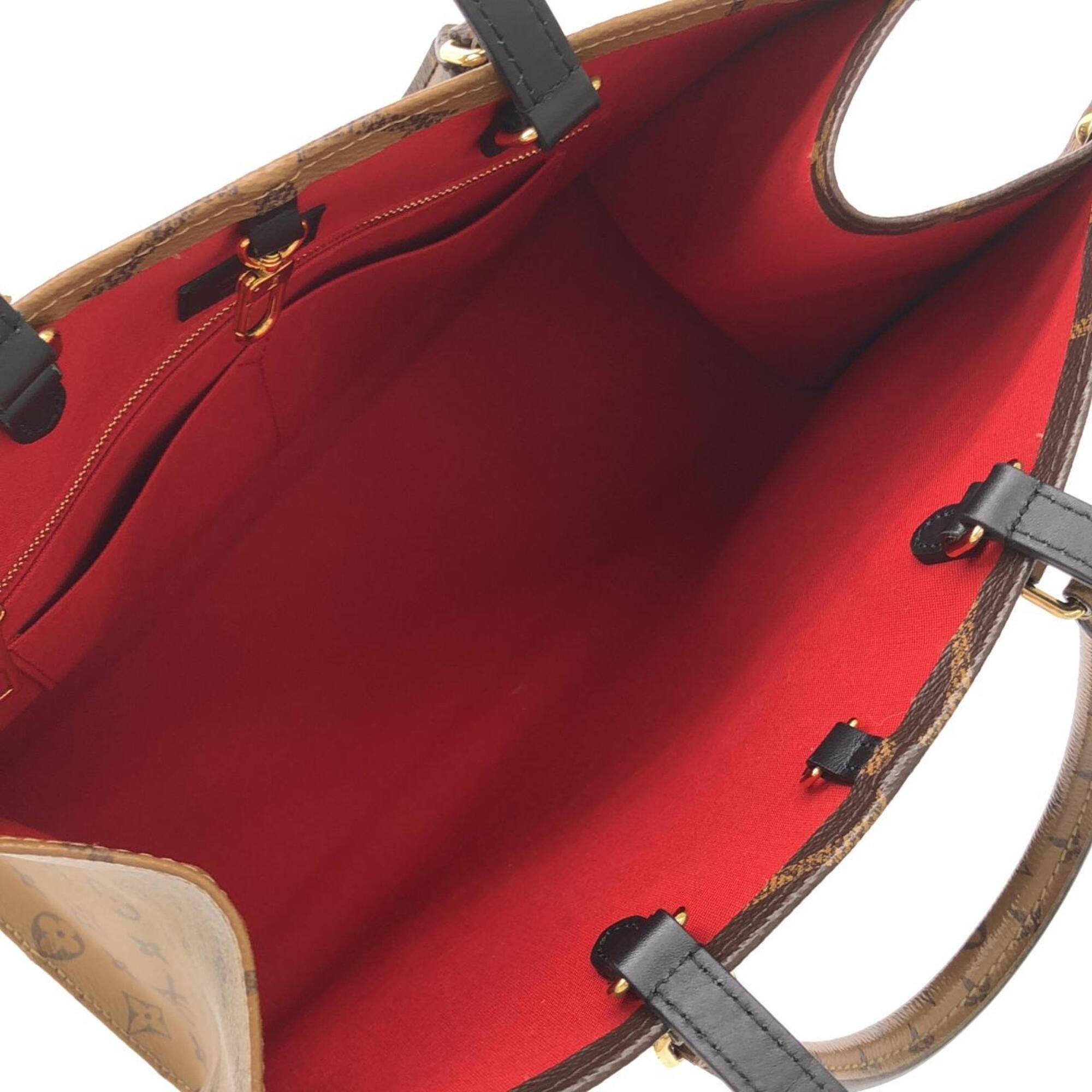 Louis Vuitton Marron Coated Canvas Handbag (Pre-Owned)