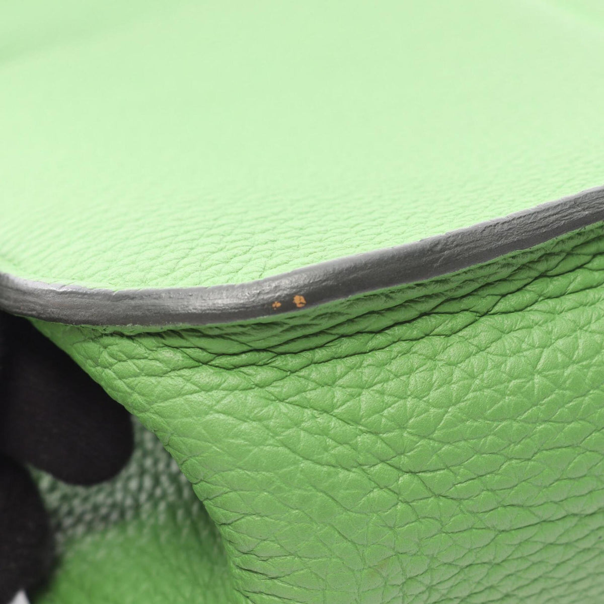 Hermes Green Taurillon Clemence Leather Handbag (Pre-Owned)