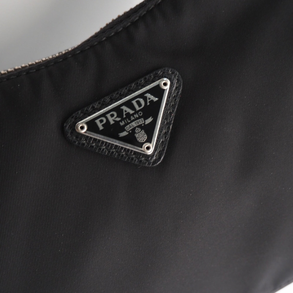 Prada Black Nylon Pouch Shoulder Bag (Pre-Owned)
