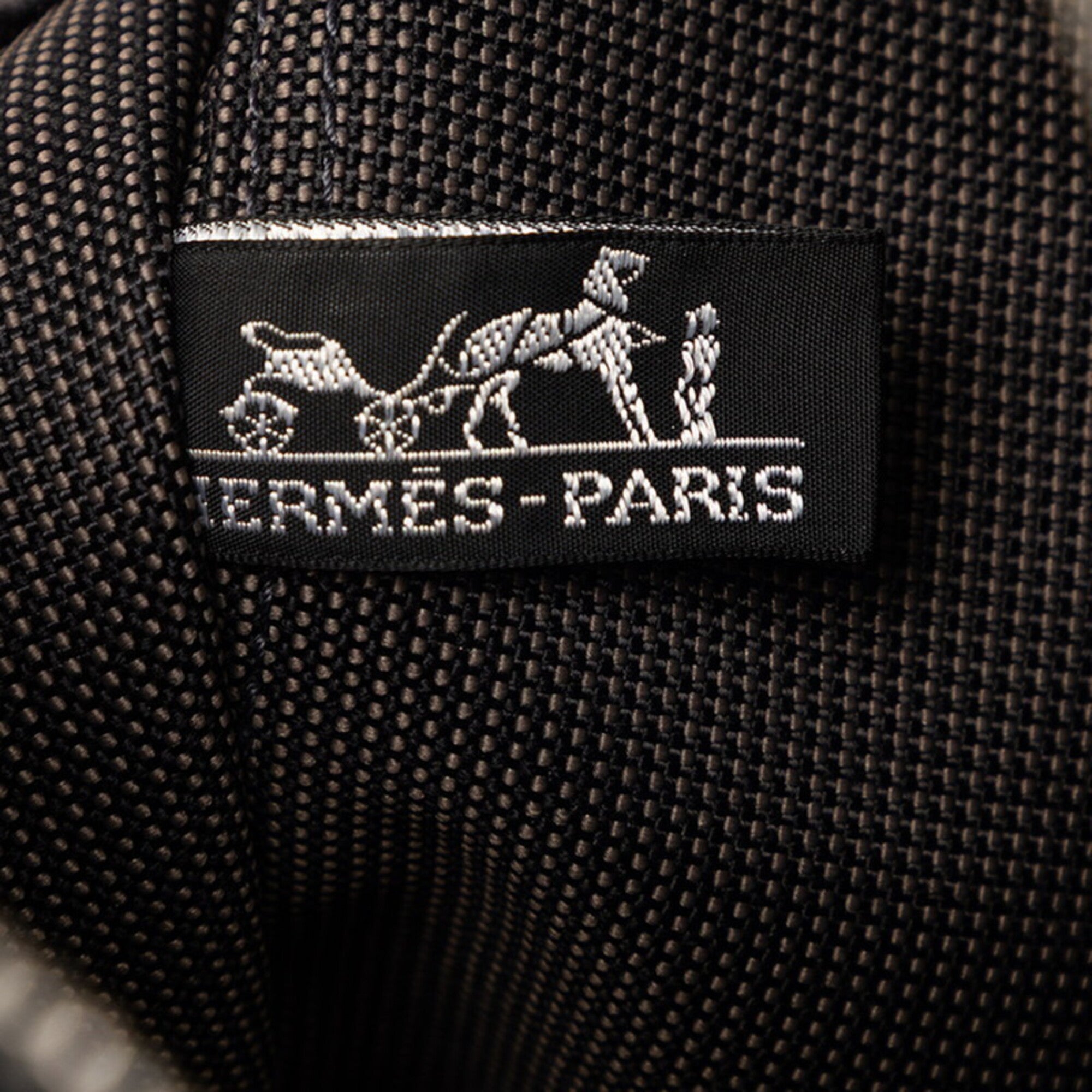 Hermes Gray Canvas Backpack (Pre-Owned)