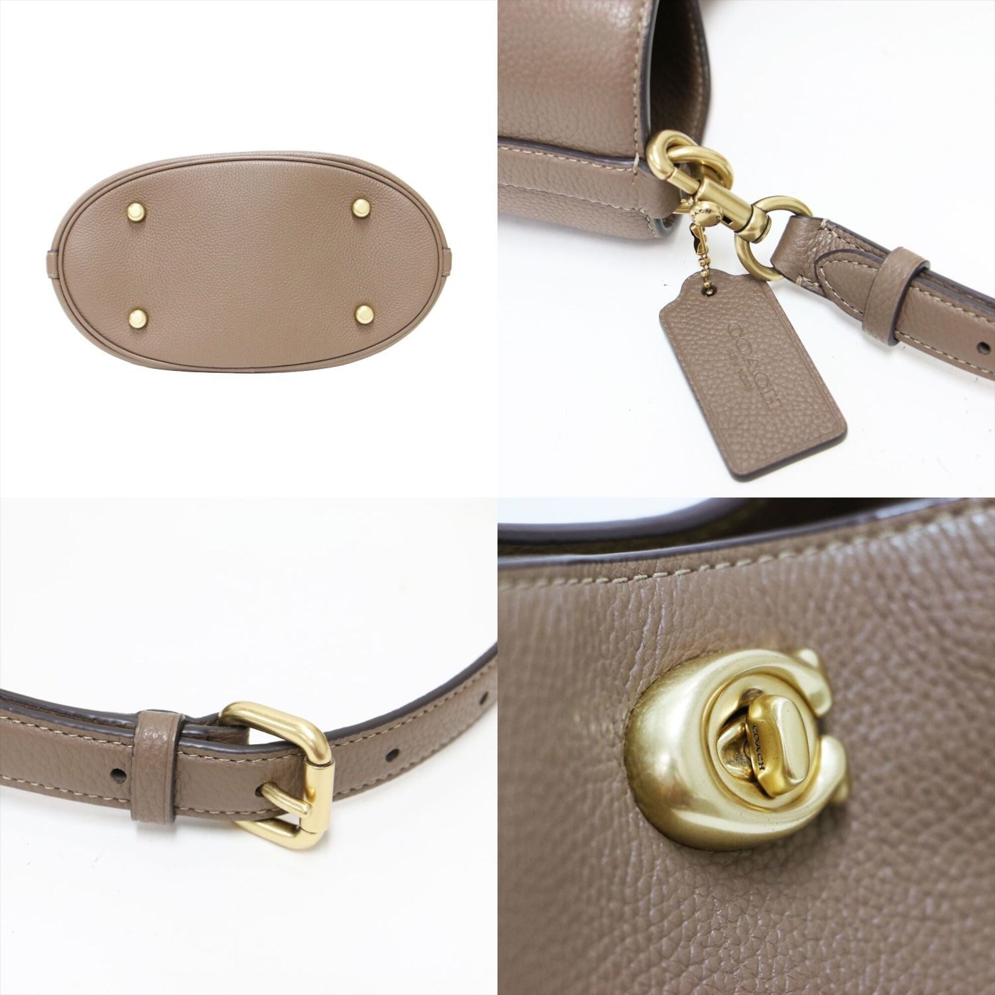 Coach Brown Leather Shoulder Bag (Pre-Owned)