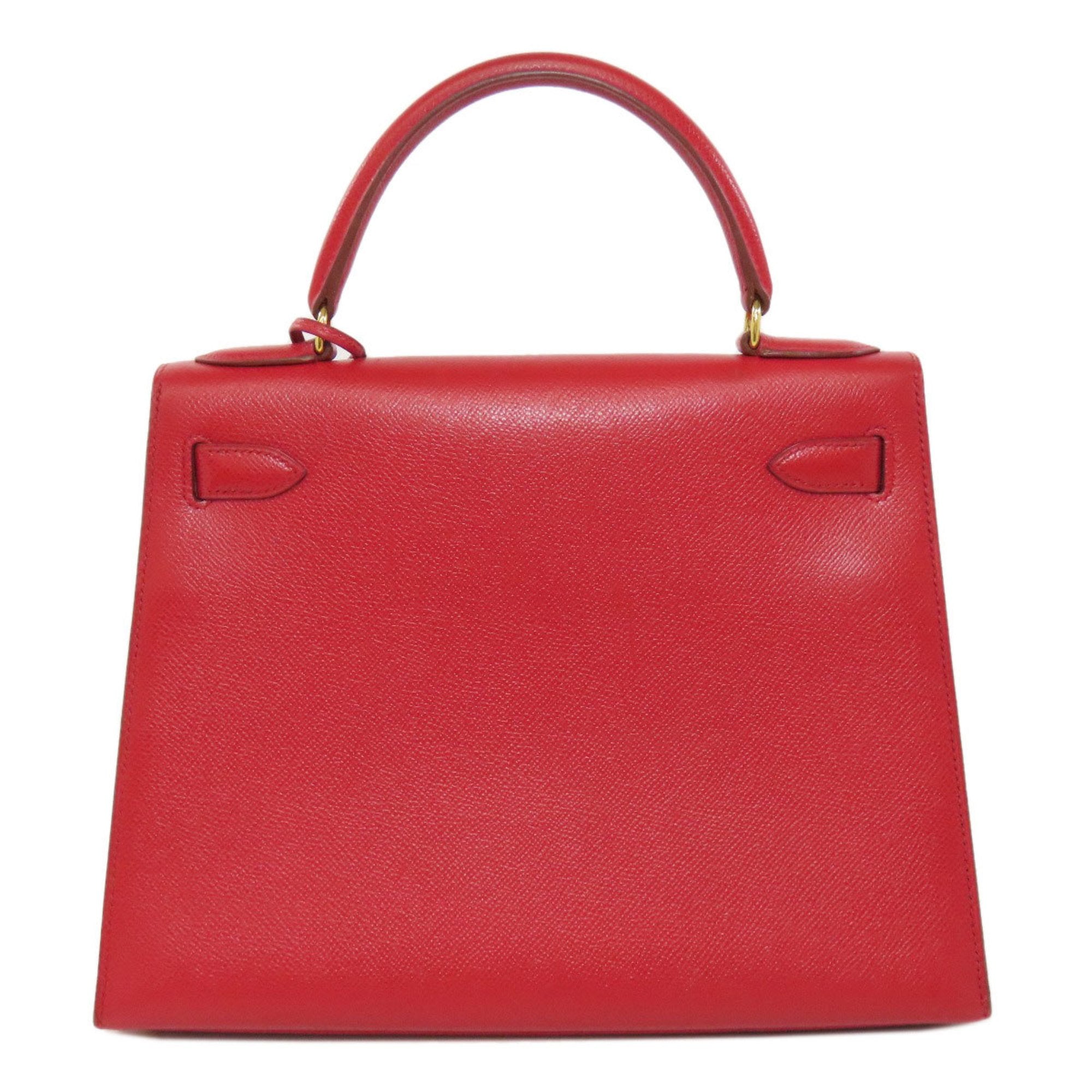 Hermes Red Color Epsom Leather Handbag (Pre-Owned)