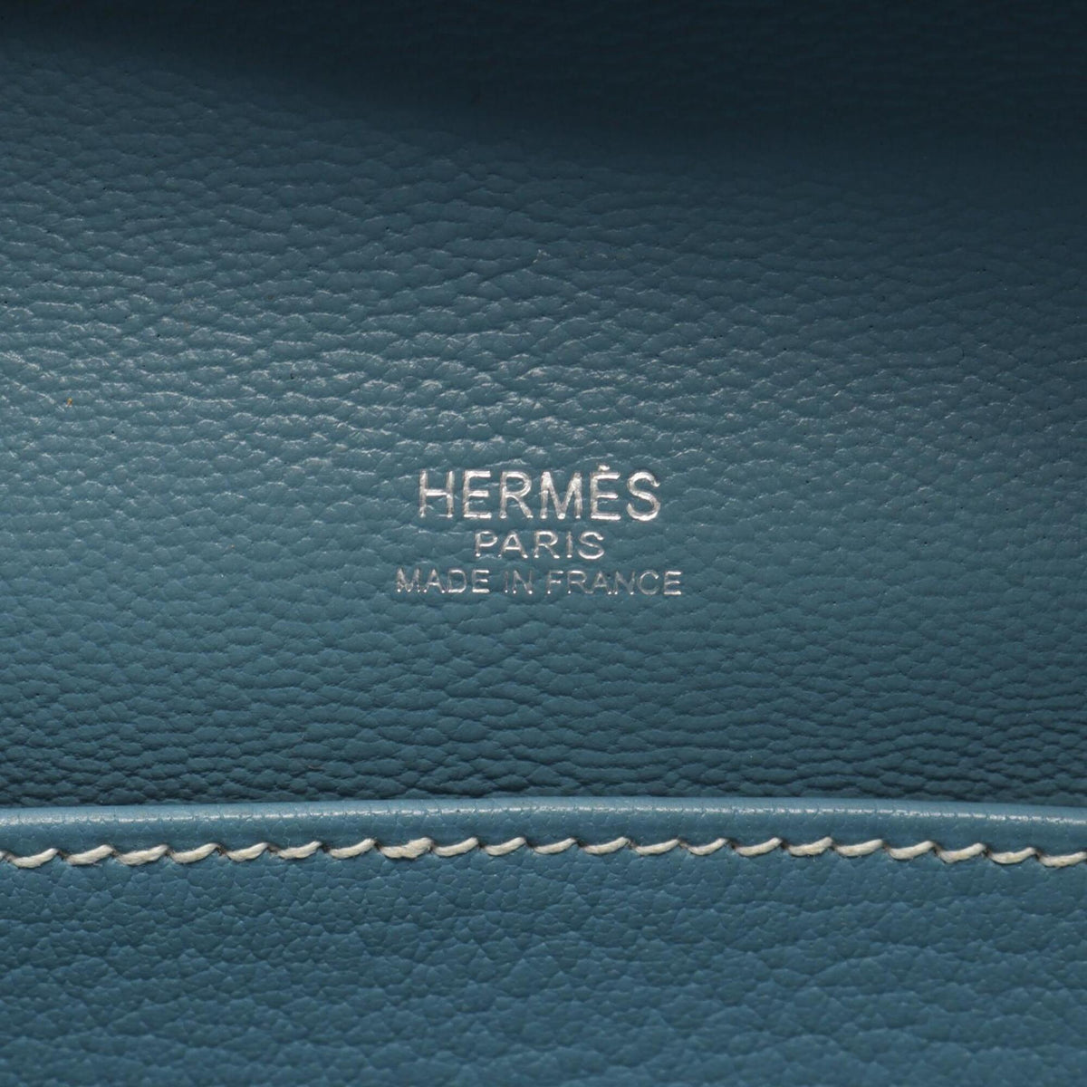 Hermes Blue Epsom Leather Leather Handbag (Pre-Owned)