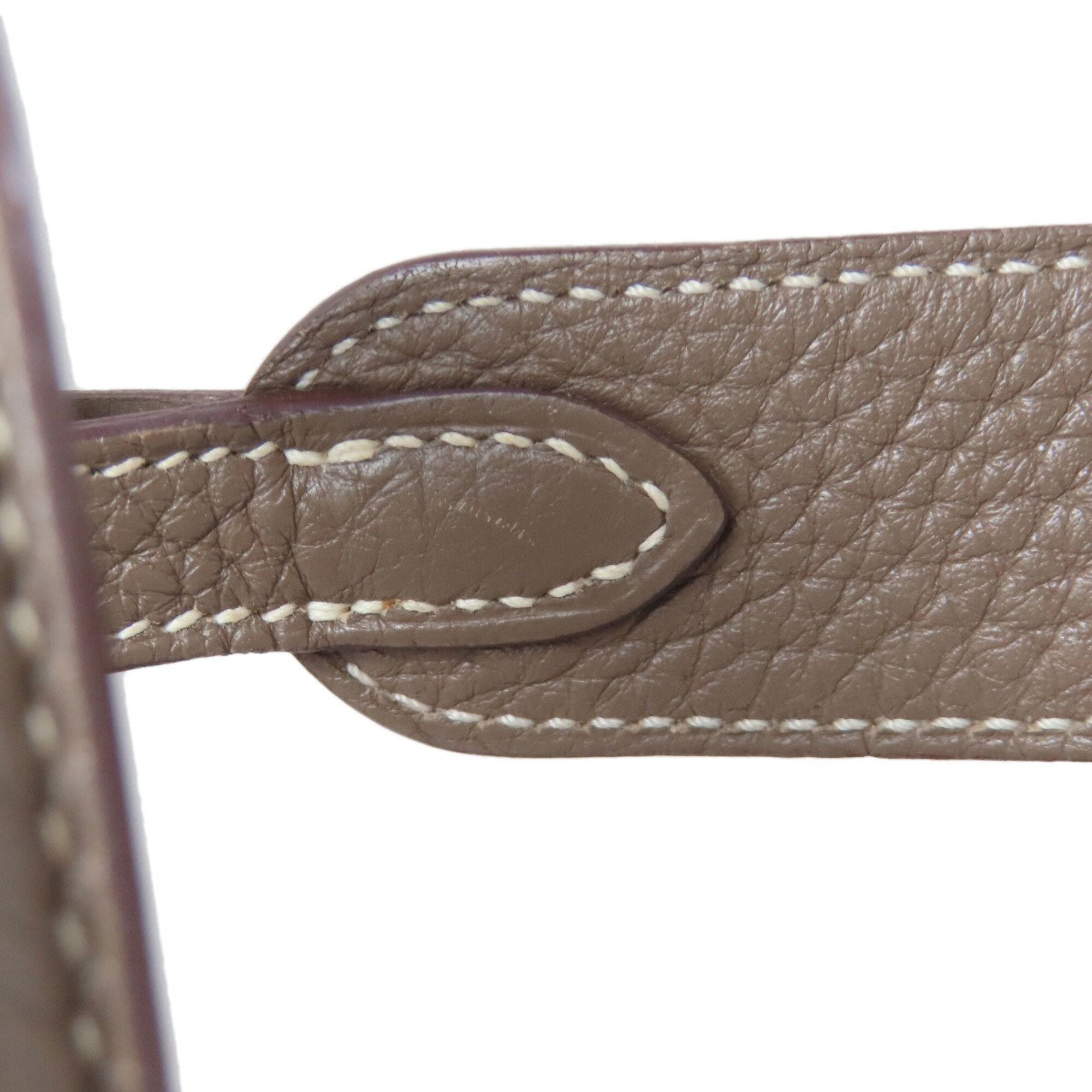 Hermes Etoupe Gray Handbag (Pre-Owned)