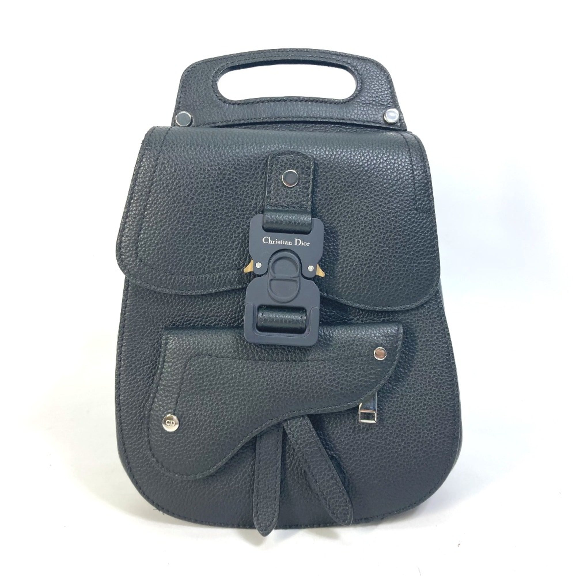Christian Dior Black Leather Backpack (Pre-Owned)