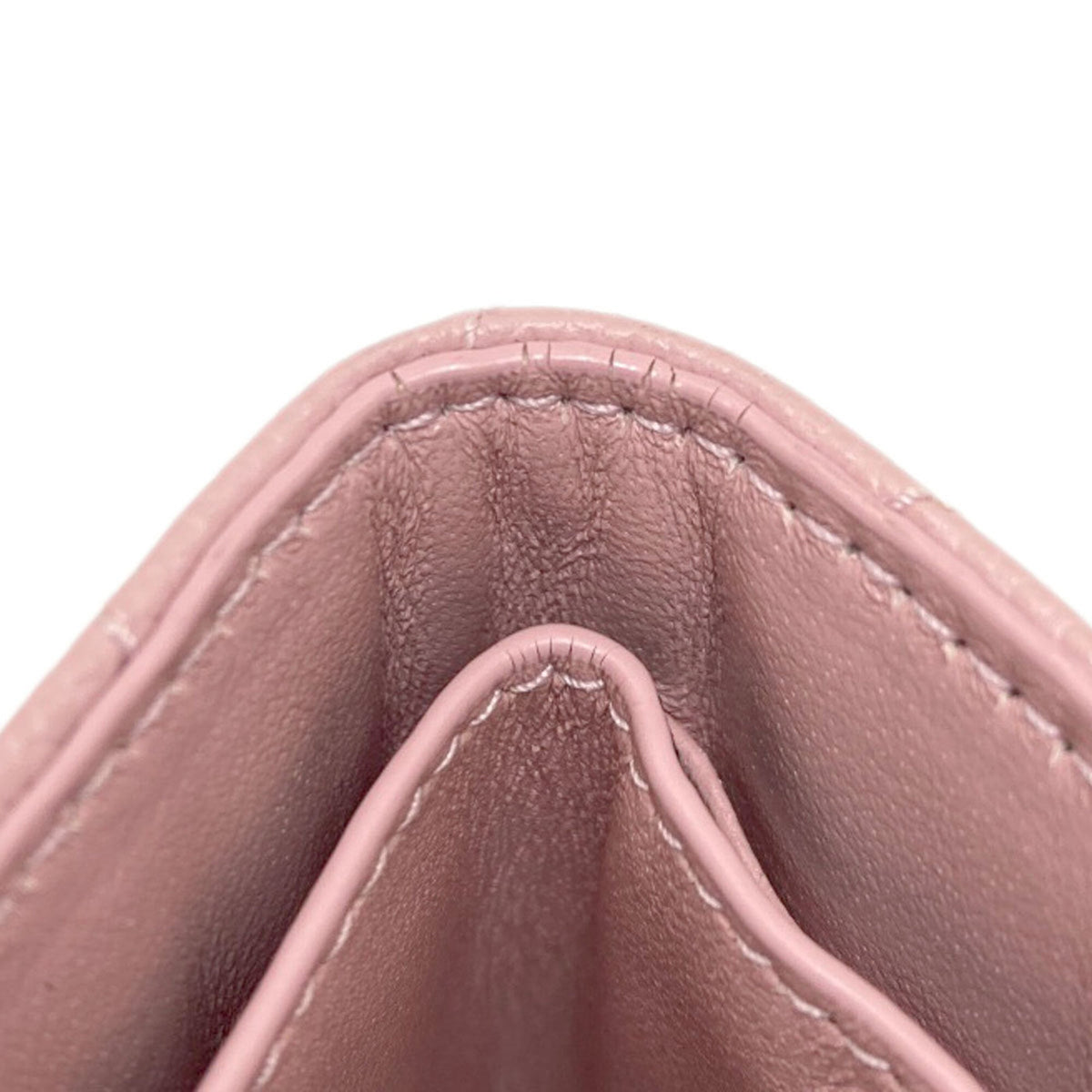 Yves Saint Laurent Pink Leather Wallet (Tri-Fold) (Pre-Owned)