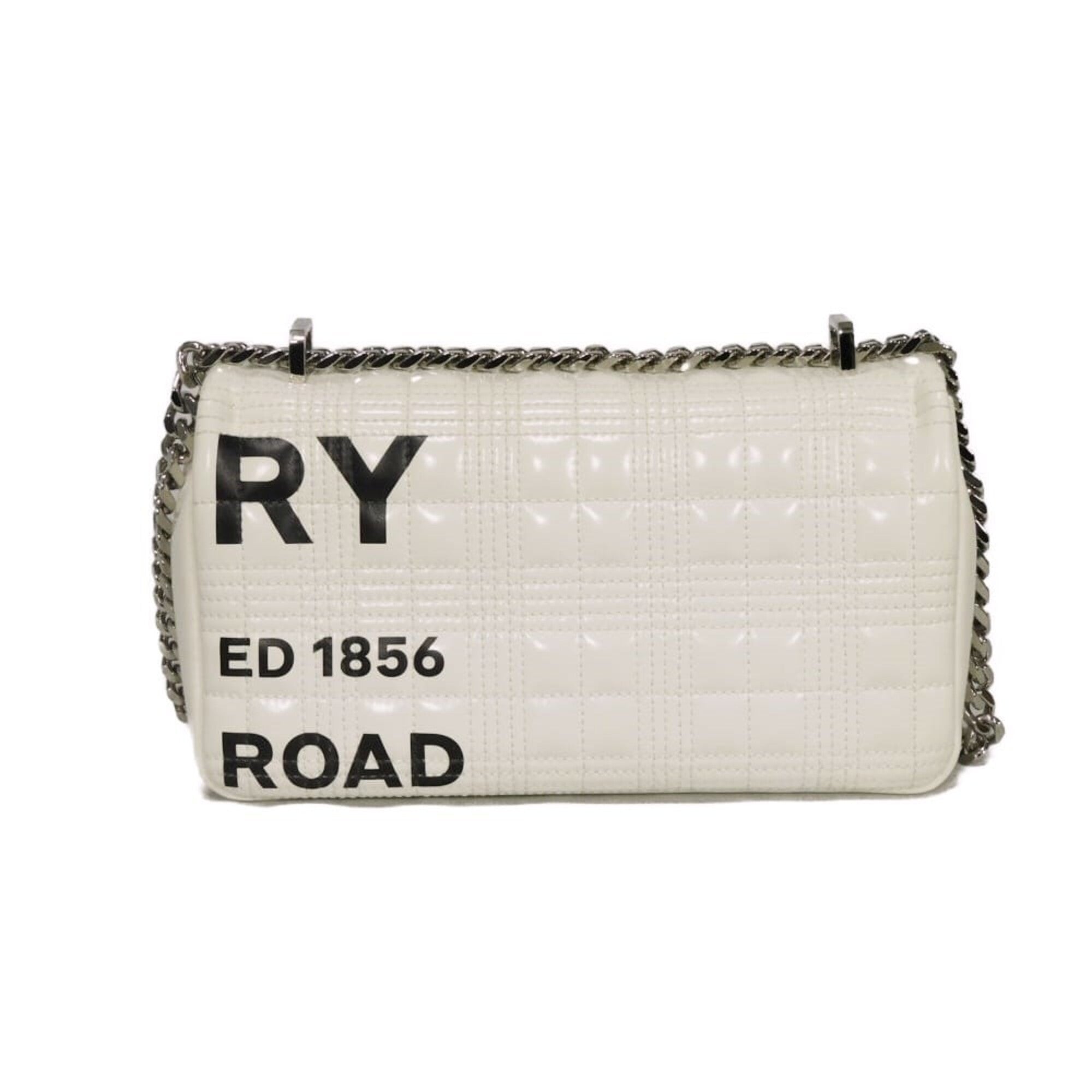 Burberry White Leather Shoulder Bag (Pre-Owned)