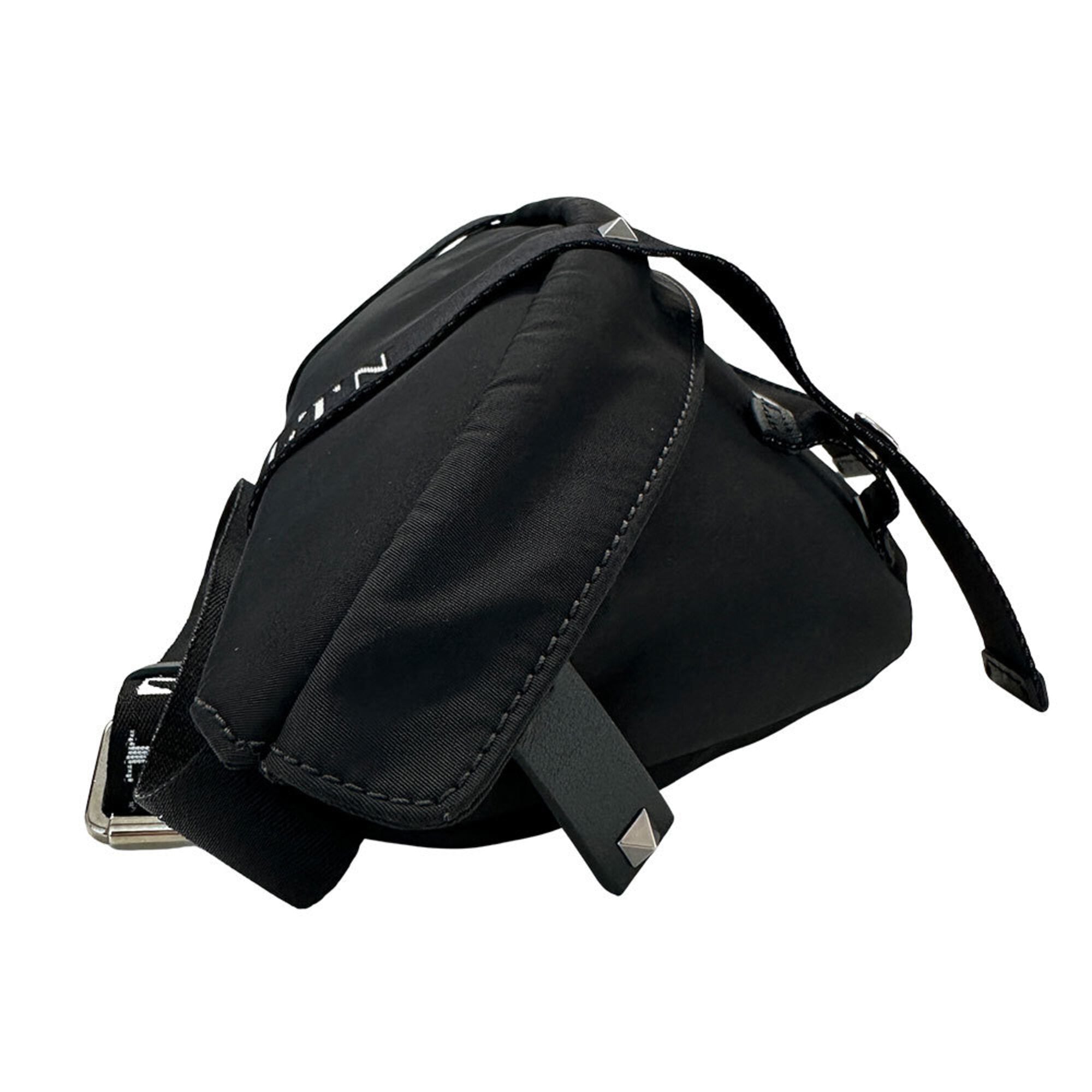 Valentino Black Nylon Handbag Sling Bag (Pre-Owned)