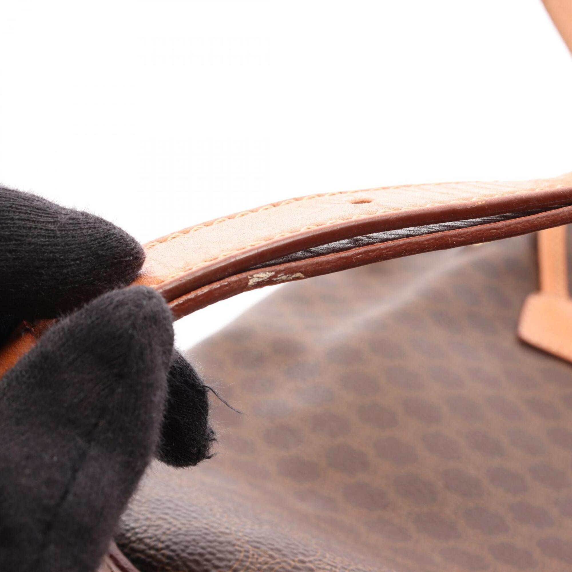 Celine Brown Coated Canvas Pvc Leather Backpack Handbag (Pre-Owned)