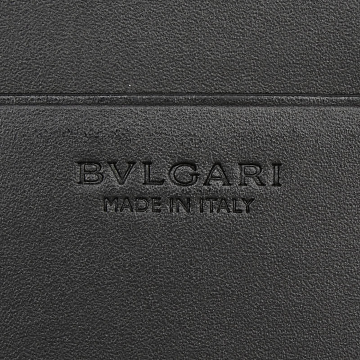 Bvlgari Black Leather Long Wallet (Bi-Fold) (Pre-Owned)