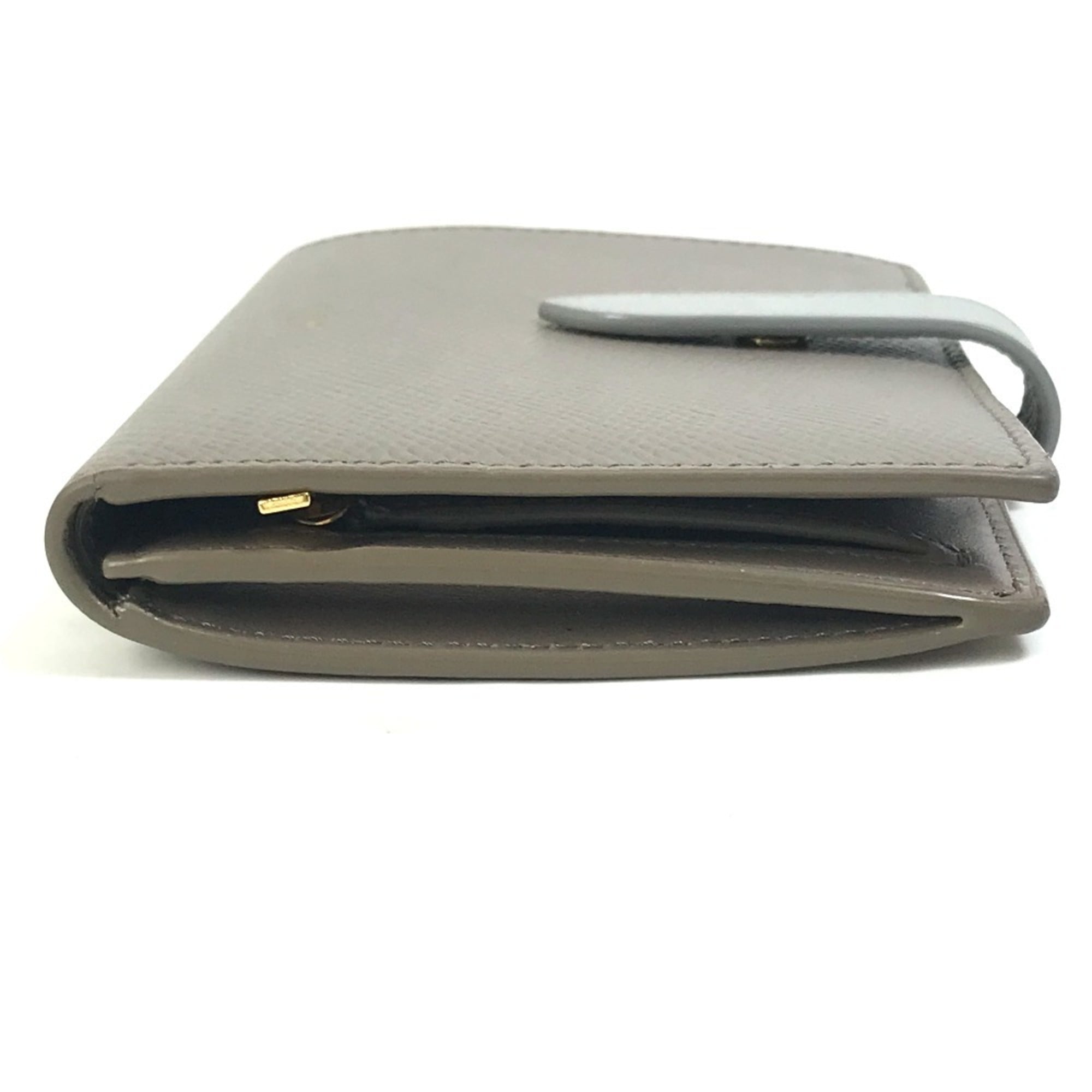 Celine Gray Light Blue Leather Coin Purse/Coin Case (Pre-Owned)