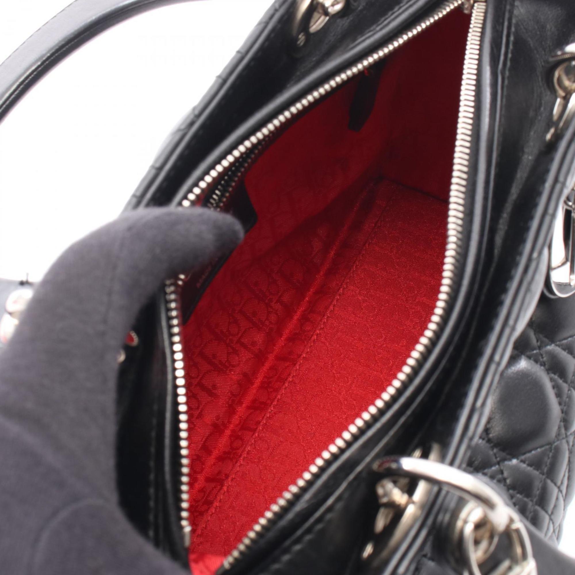 Christian Dior Black Leather Handbag (Pre-Owned)