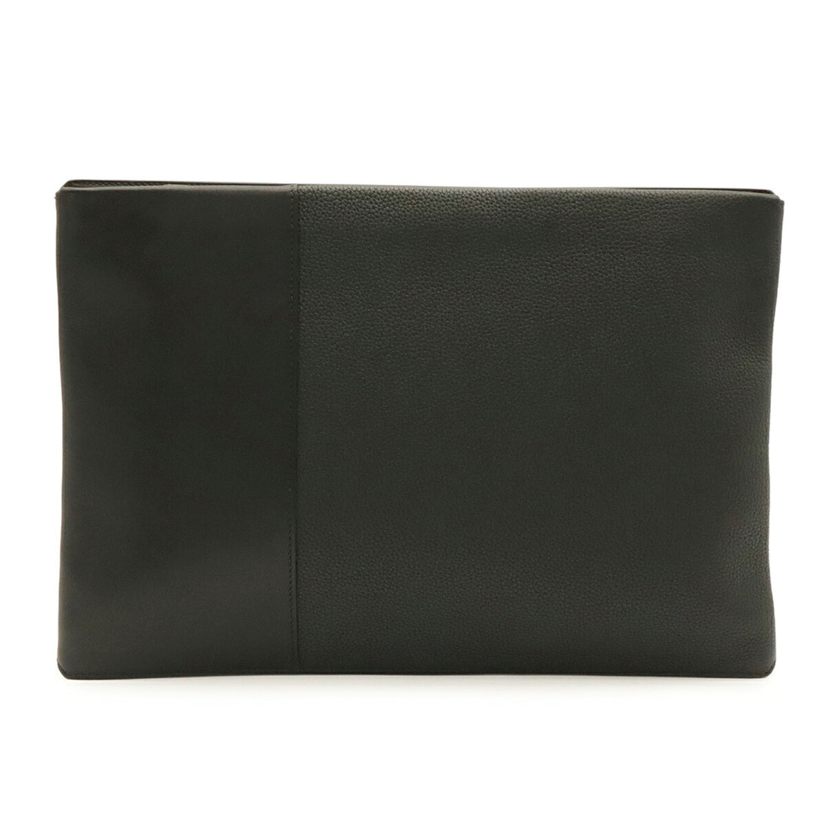 Hermes Black Togo Leather Clutch Bag Handbag (Pre-Owned)