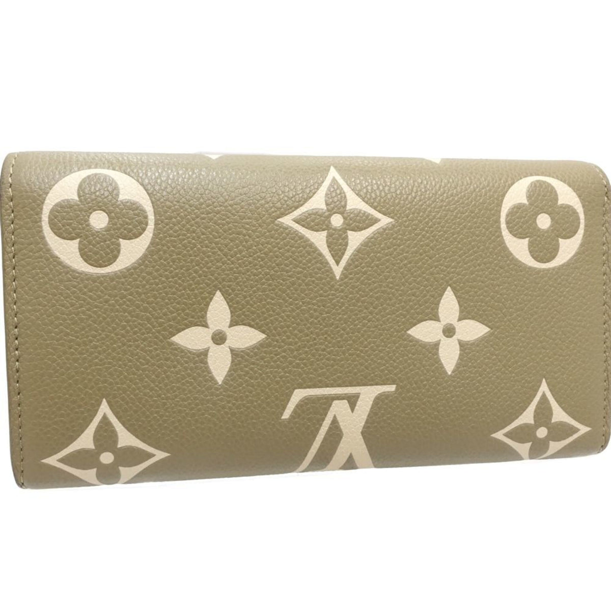 Louis Vuitton Monogram Empreinte Beige Monogram Empreinte Long Wallet (Bi-Fold) (Pre-Owned)