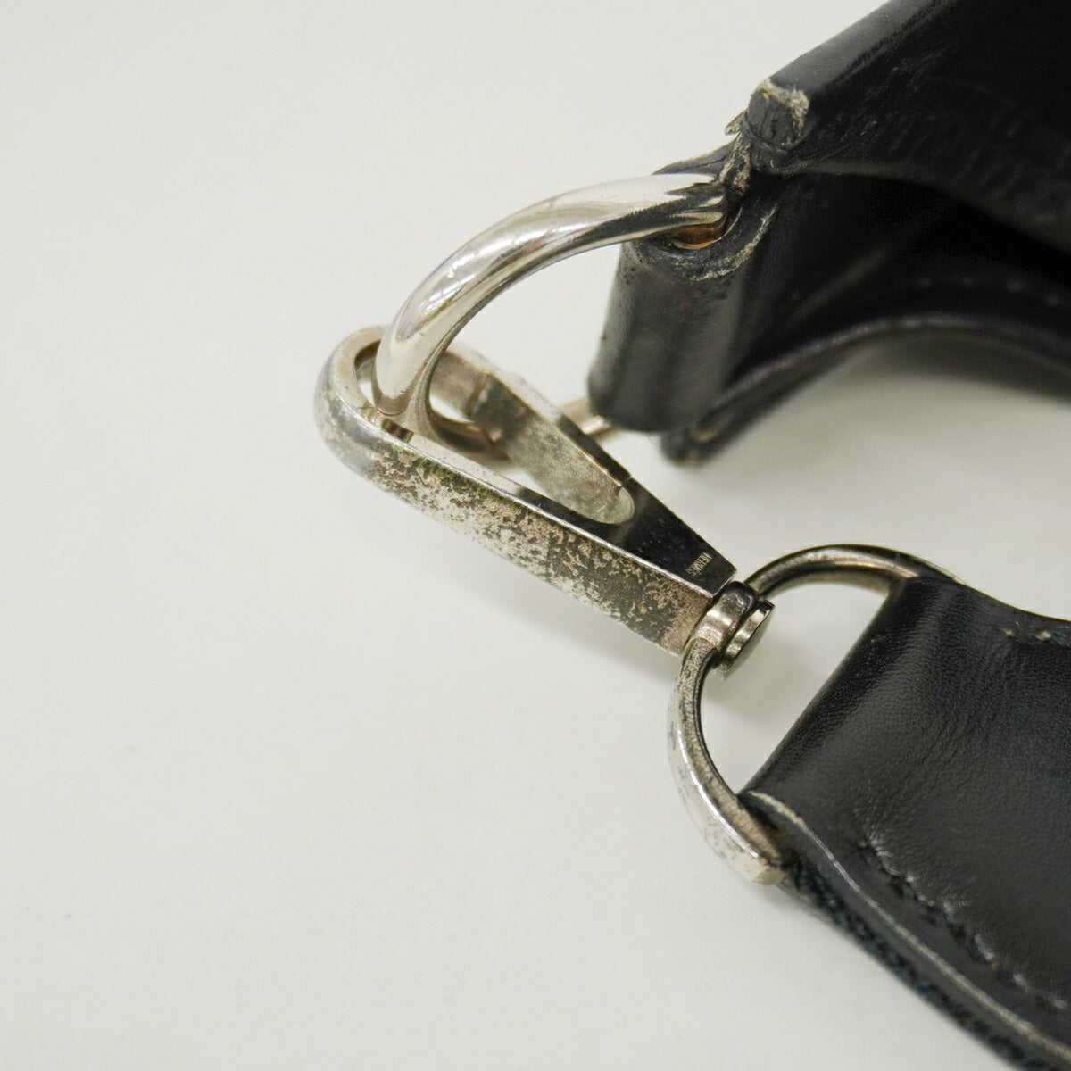 Hermes Black Toile Officier Shoulder Bag (Pre-Owned)