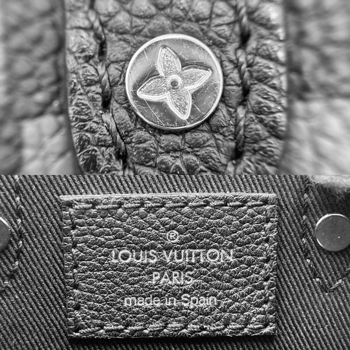Louis Vuitton Black Handbag Shoulder Bag (Pre-Owned)