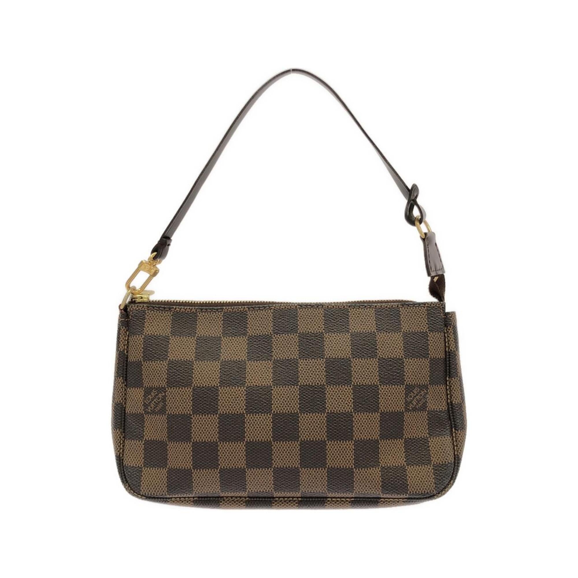 Louis Vuitton Ebene Coated Canvas Pochette Pouch (Pre-Owned)