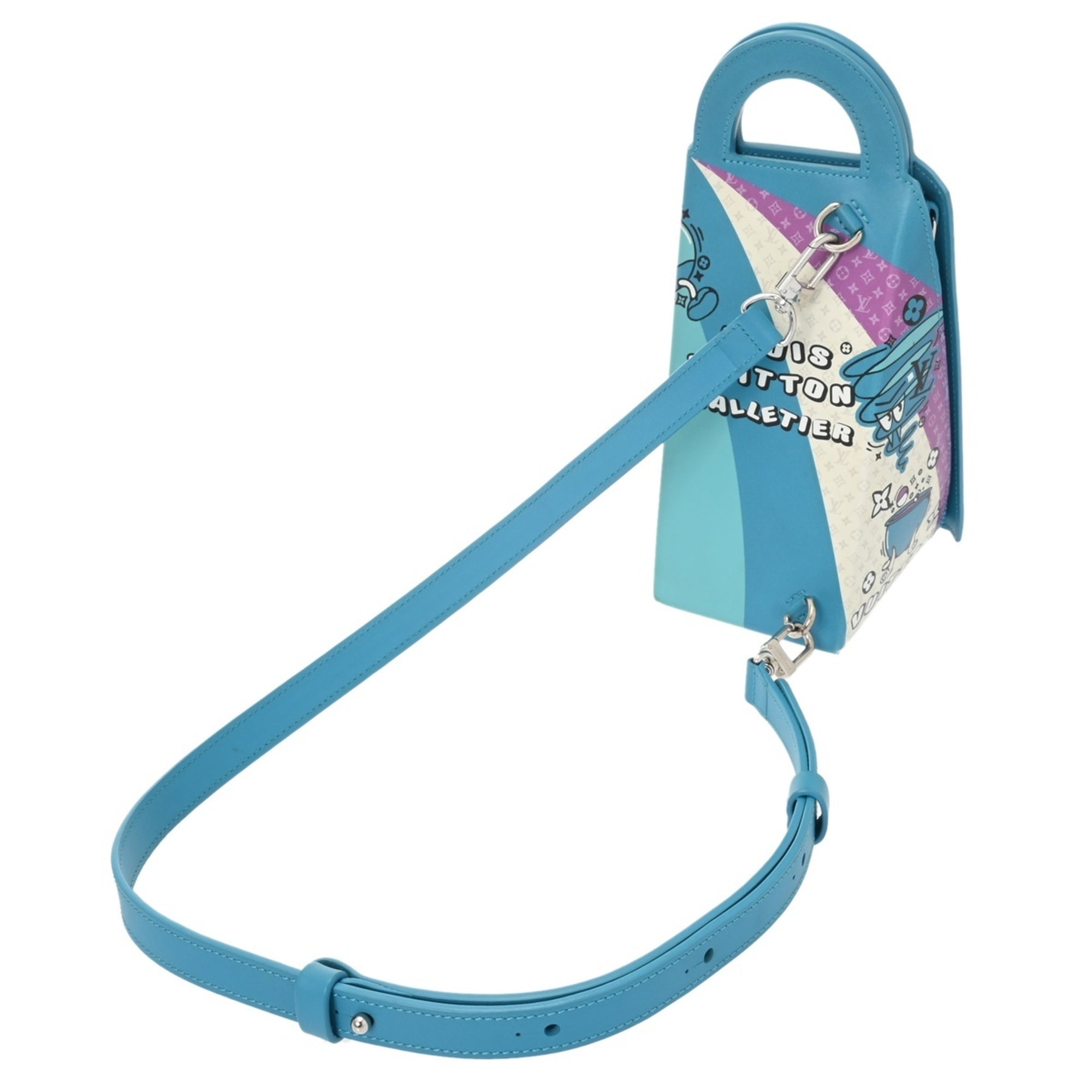 Louis Vuitton Blue Monogram Handbag (Pre-Owned)