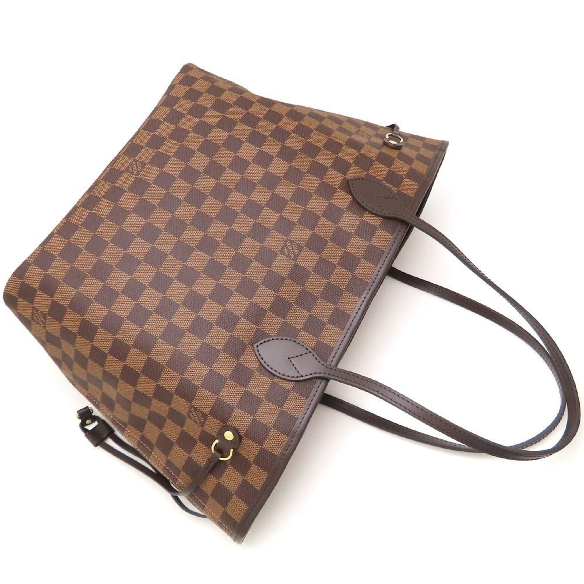 Louis Vuitton Ebene Damier Canvas Pouch Tote Bag (Pre-Owned)