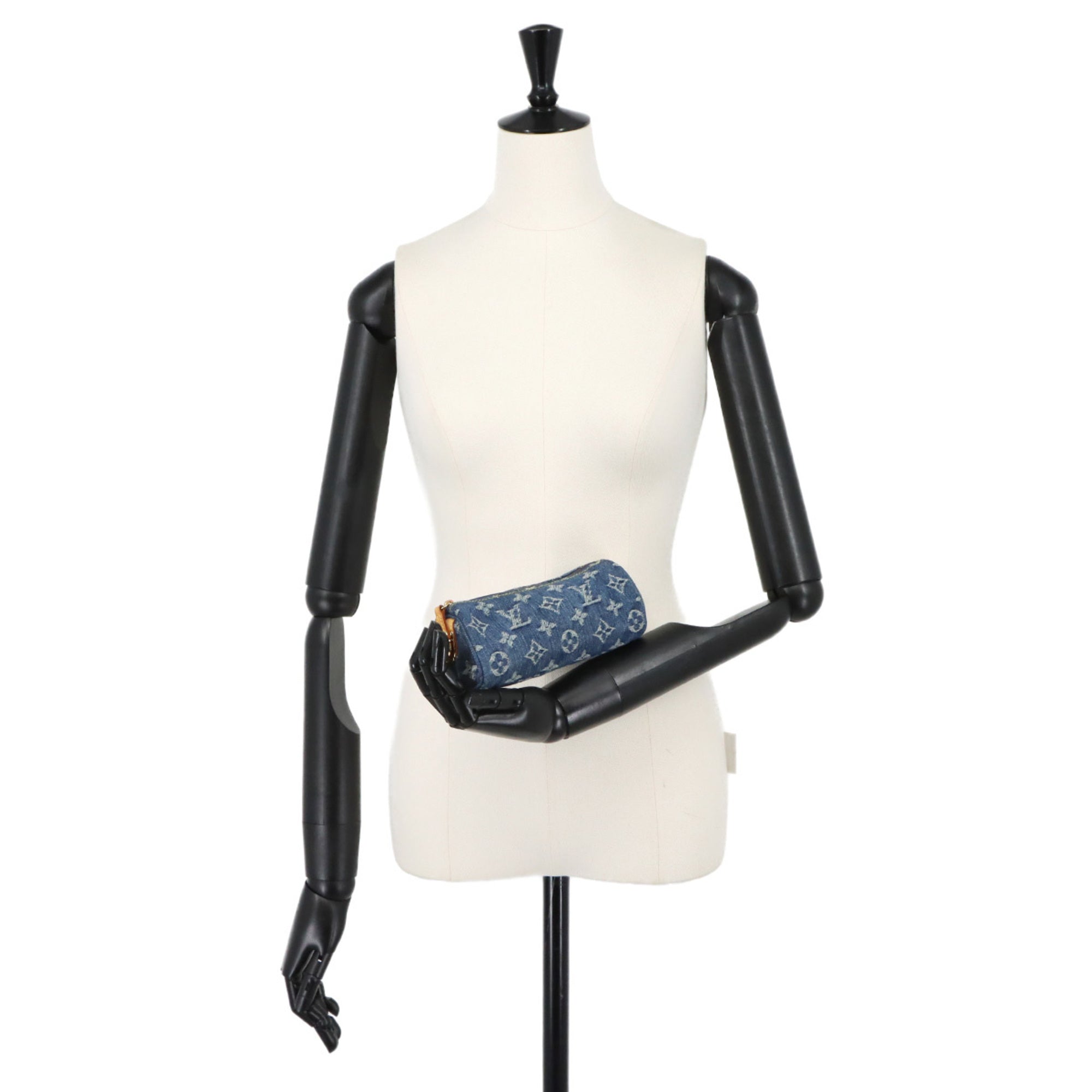 Louis Vuitton Monogram Monogram Denim Handbag Pouch (Pre-Owned)