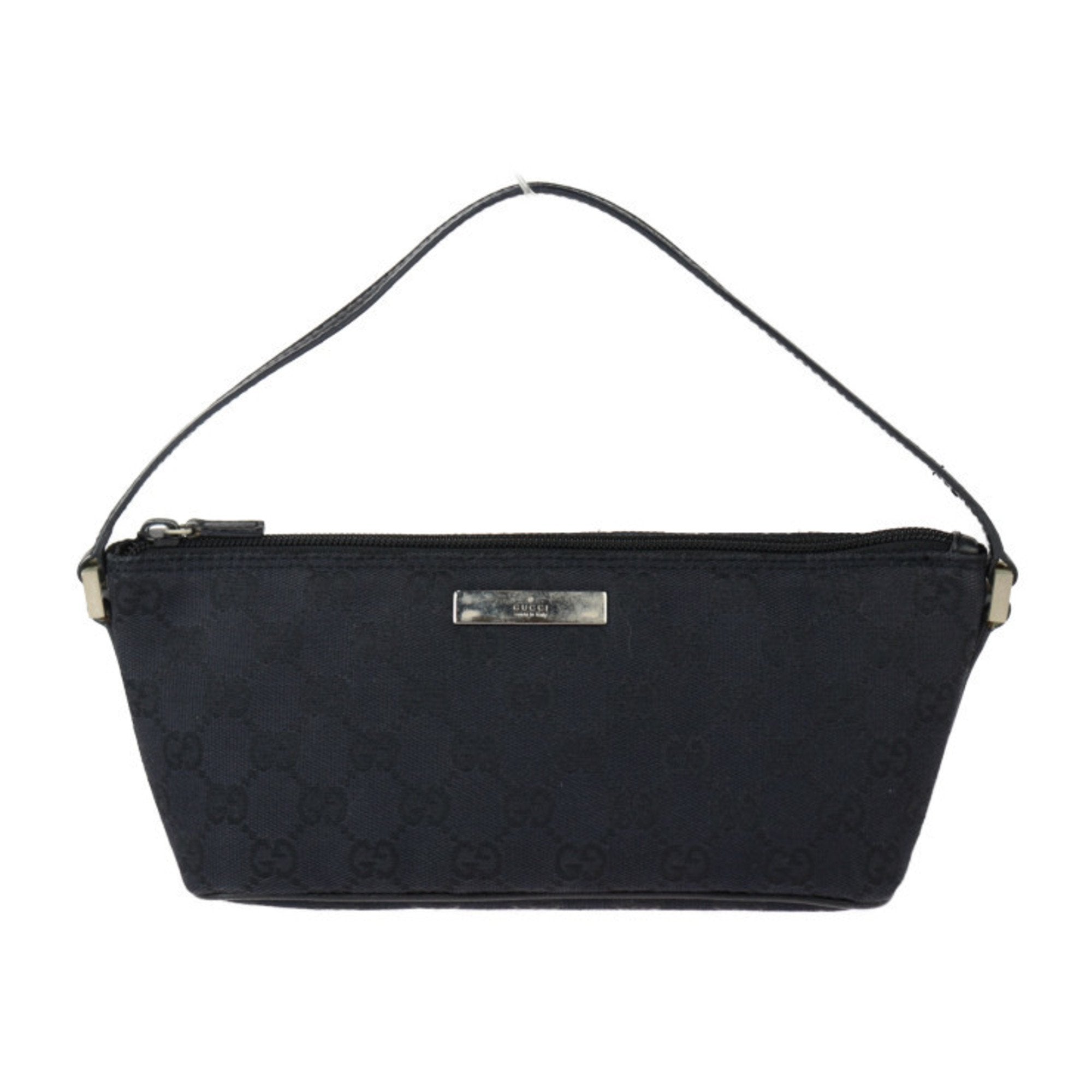 Gucci Black Canvas Leather Handbag (Pre-Owned)